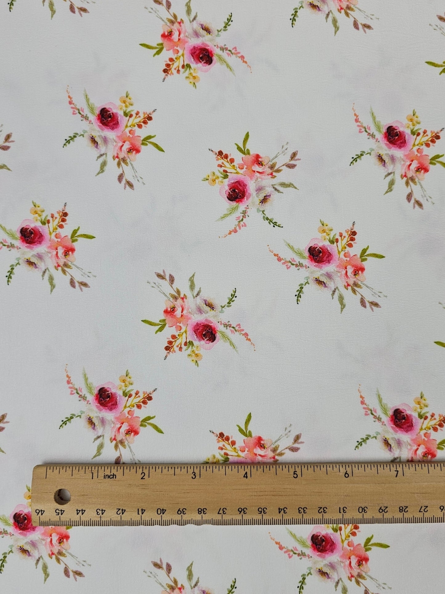 *Unique Design* Cloud Poly Floral Bouquet 2 Yd