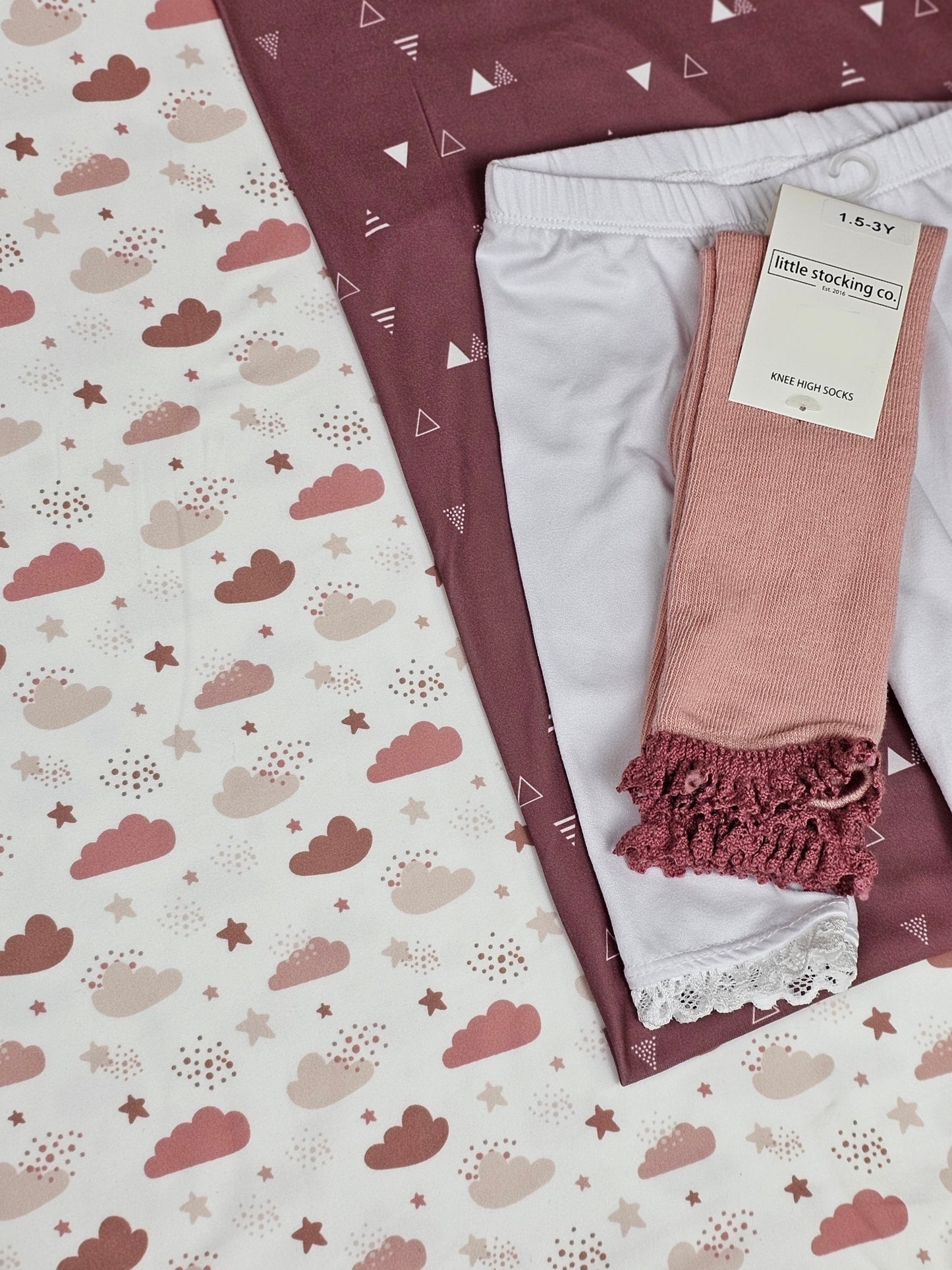 *Unique Design* Double Brushed Poly Sleepy Dreams Pink