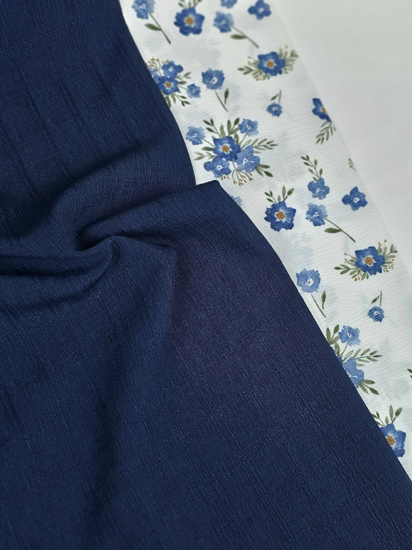Karen Navy Blue Polyester 1½ Yard Remnant