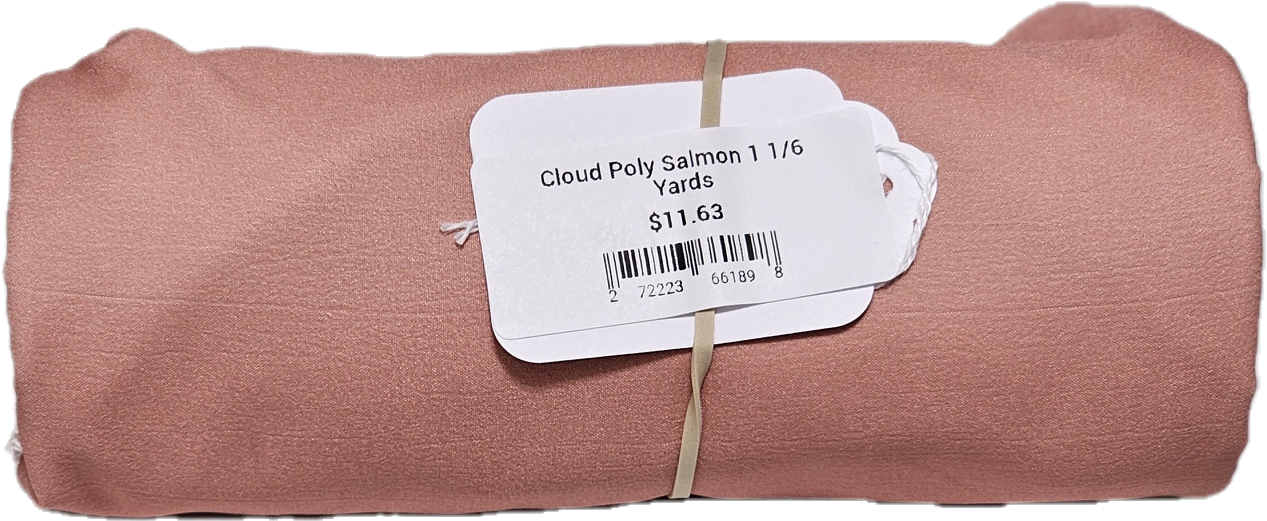 Cloud Poly Salmon 1 1/6 Yards