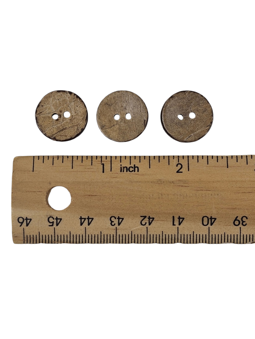 Brown Wooden Buttons 18mm