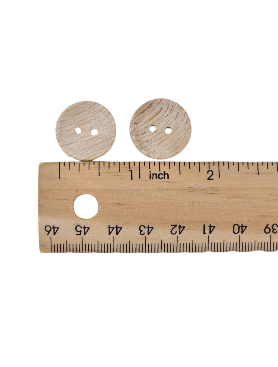 Natural Wooden Buttons 20mm