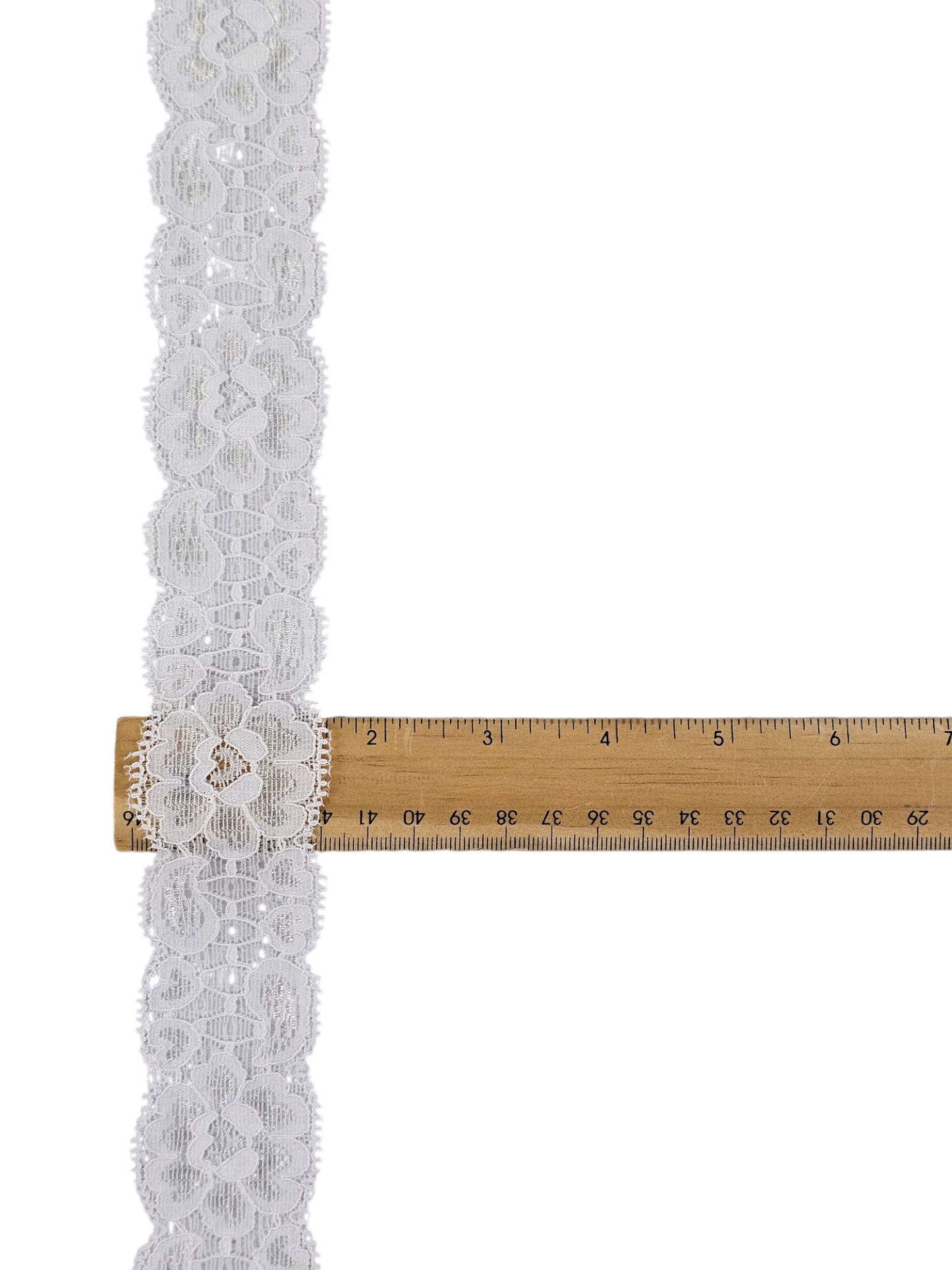 1⅝" White Stretch Lace