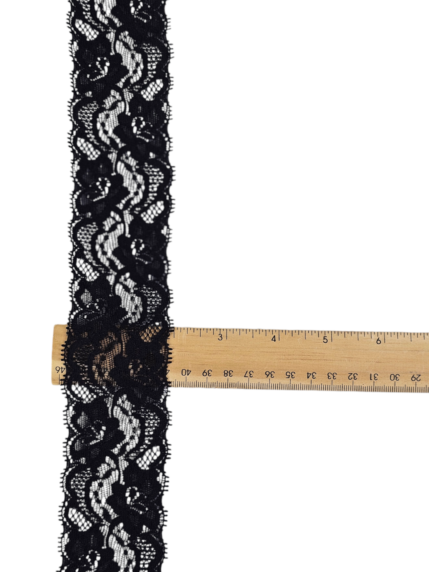2⅛" Black Stretch Lace