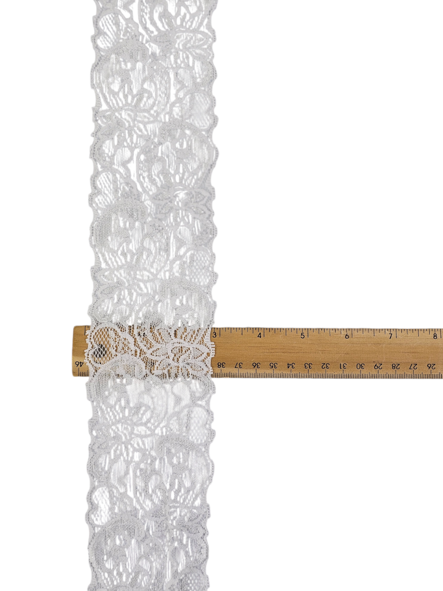 3" White Stretch Lace