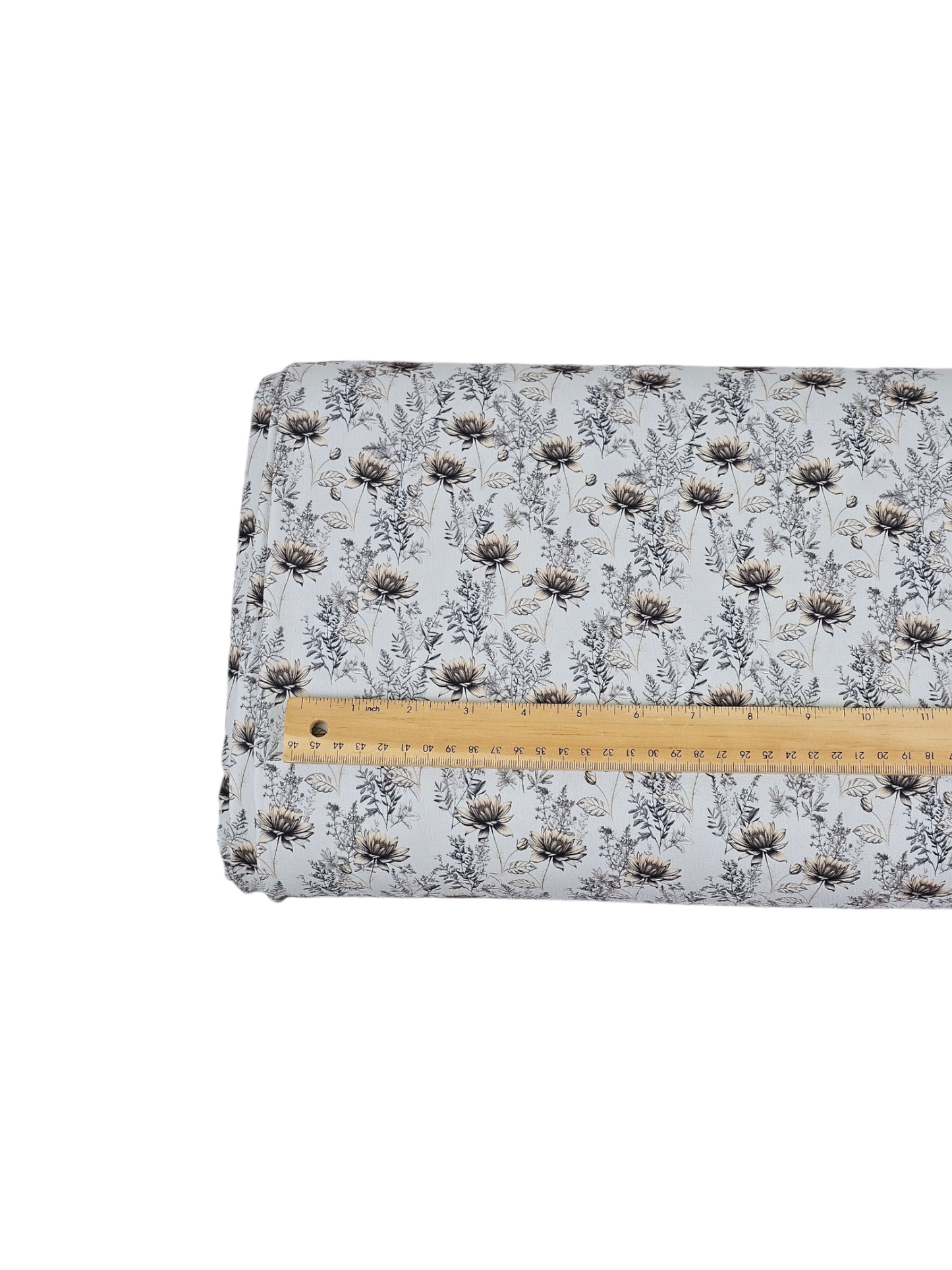 *Unique Design* Cloud Poly Misty Tan Flora Light Blue