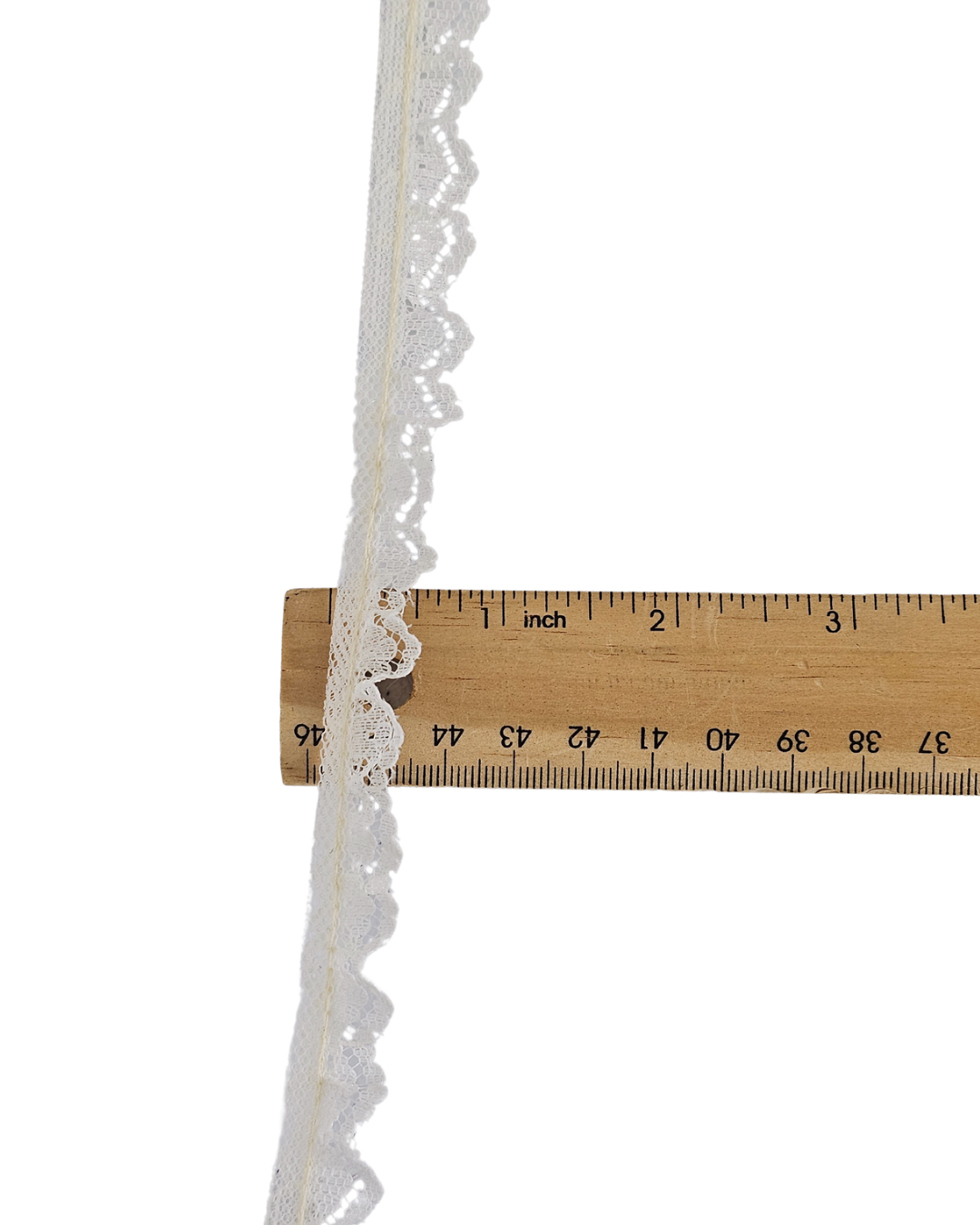 1/2" Ivory Ruffle Lace
