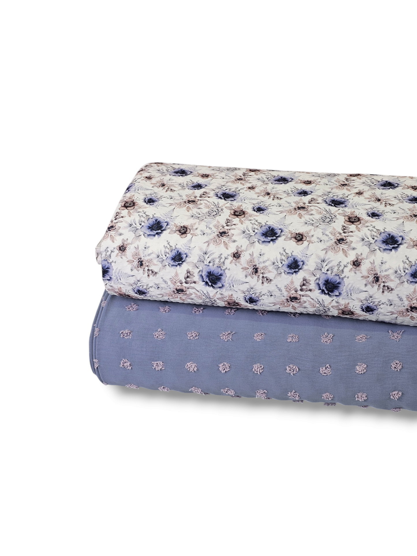 Penny Size Poly Swiss Dot Mountain Blue