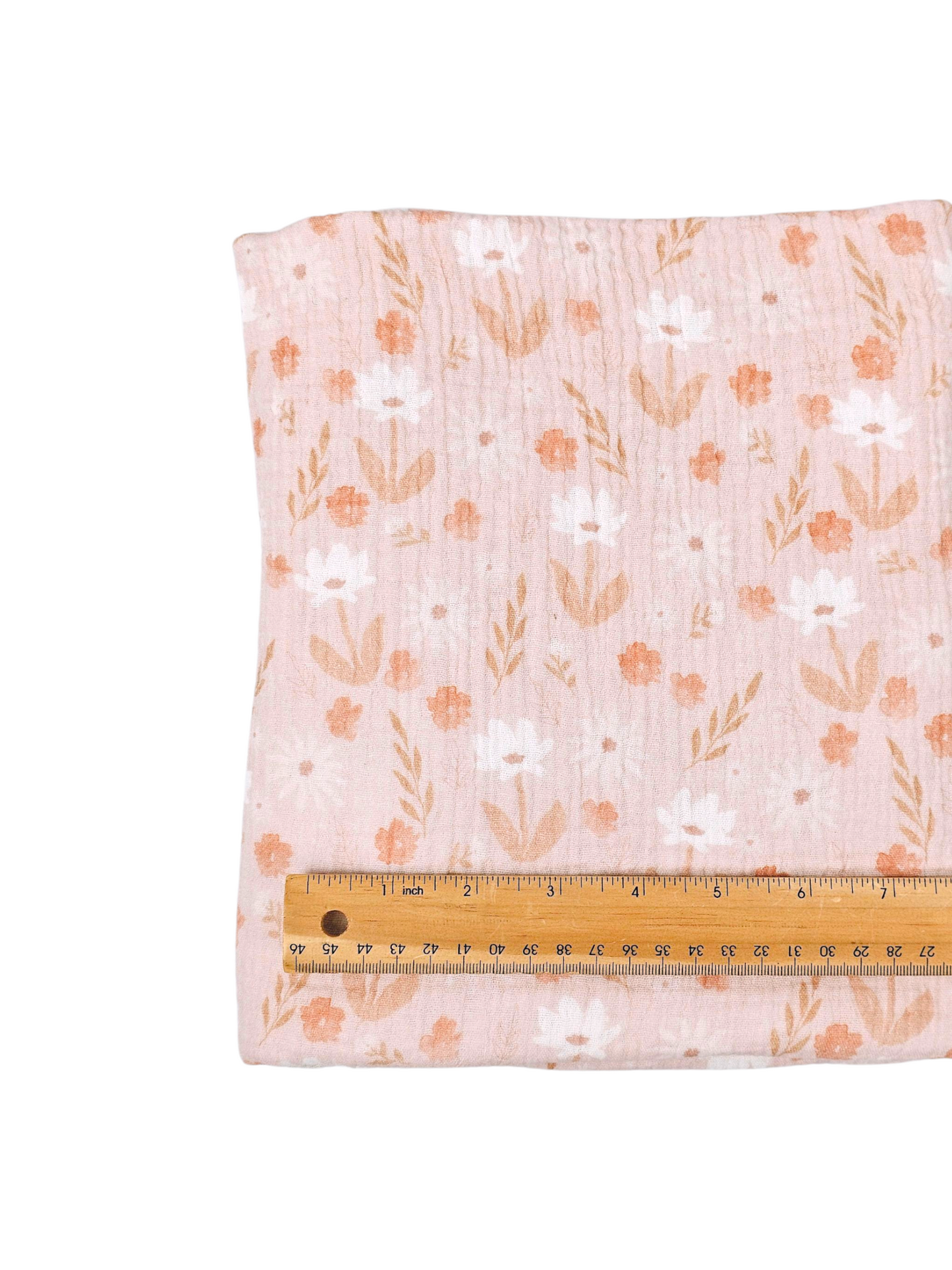 * Unique Design * Cotton Muslin Sunshine Meadow Beige