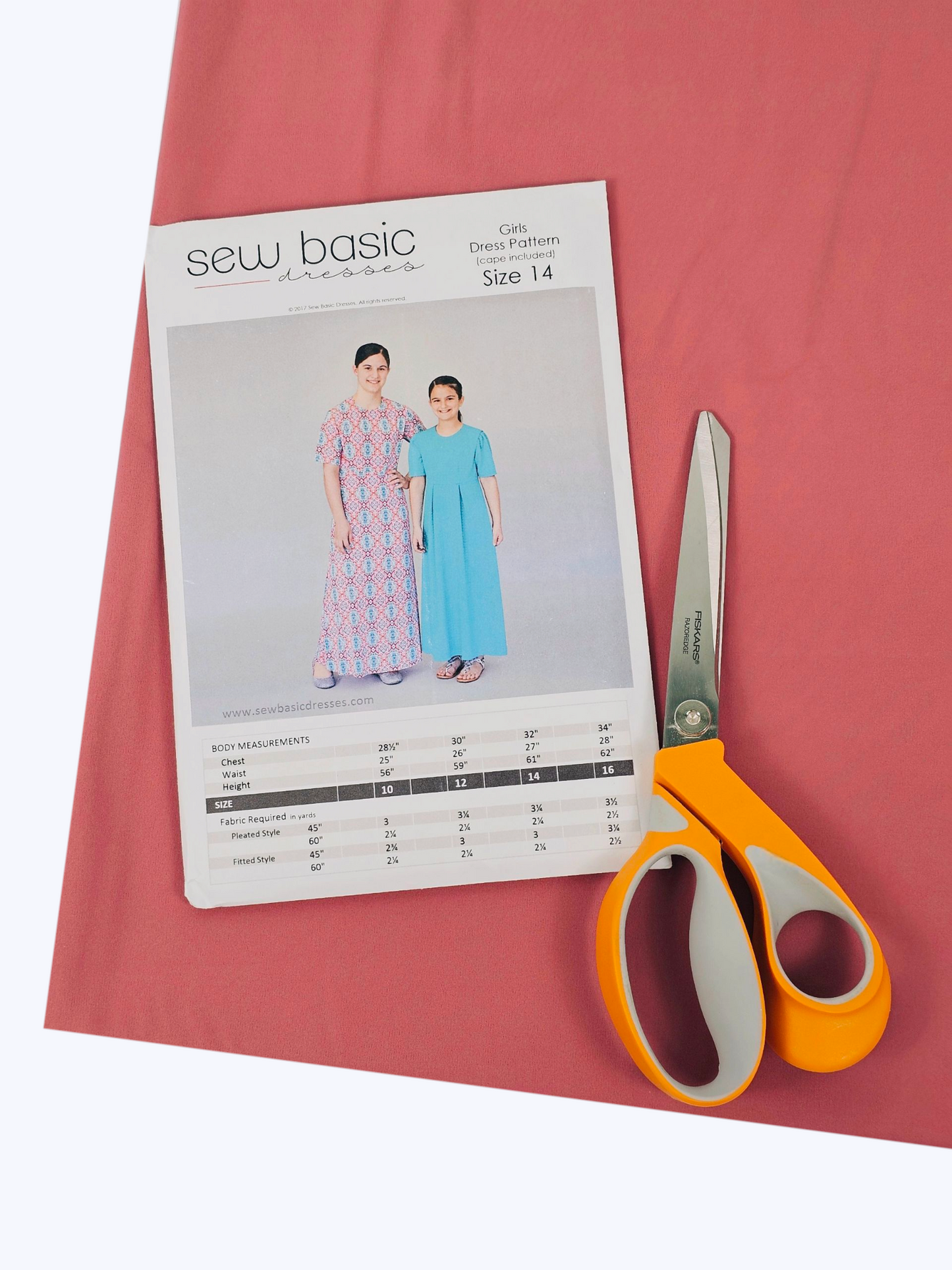 Girls Basic Dress Pattern Size 14