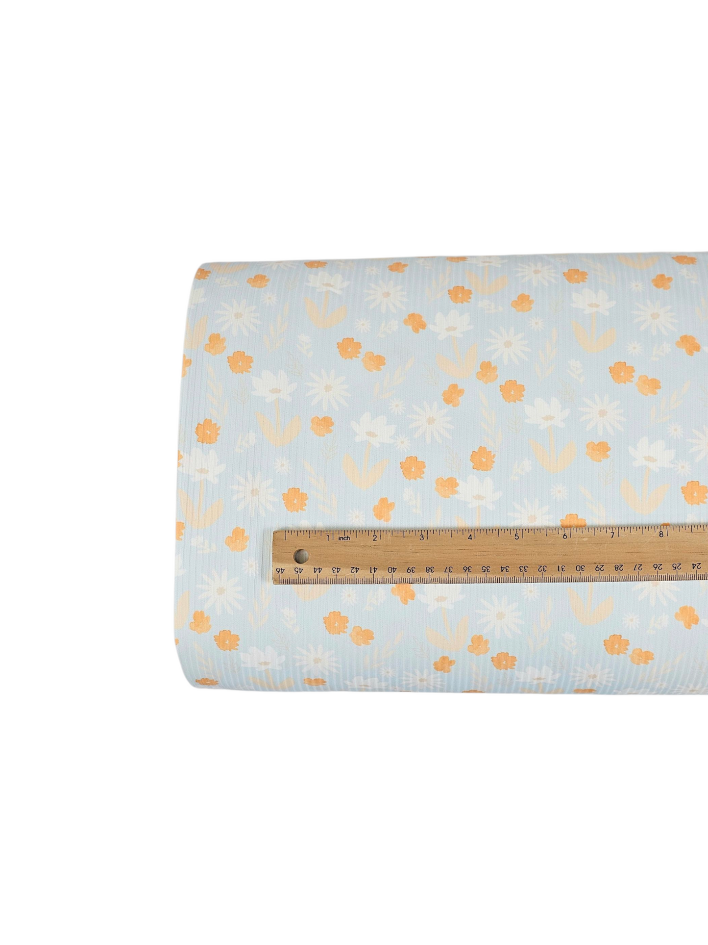 * Unique Design * Willow Ribbed Knit Sunshine Meadow Sky Blue