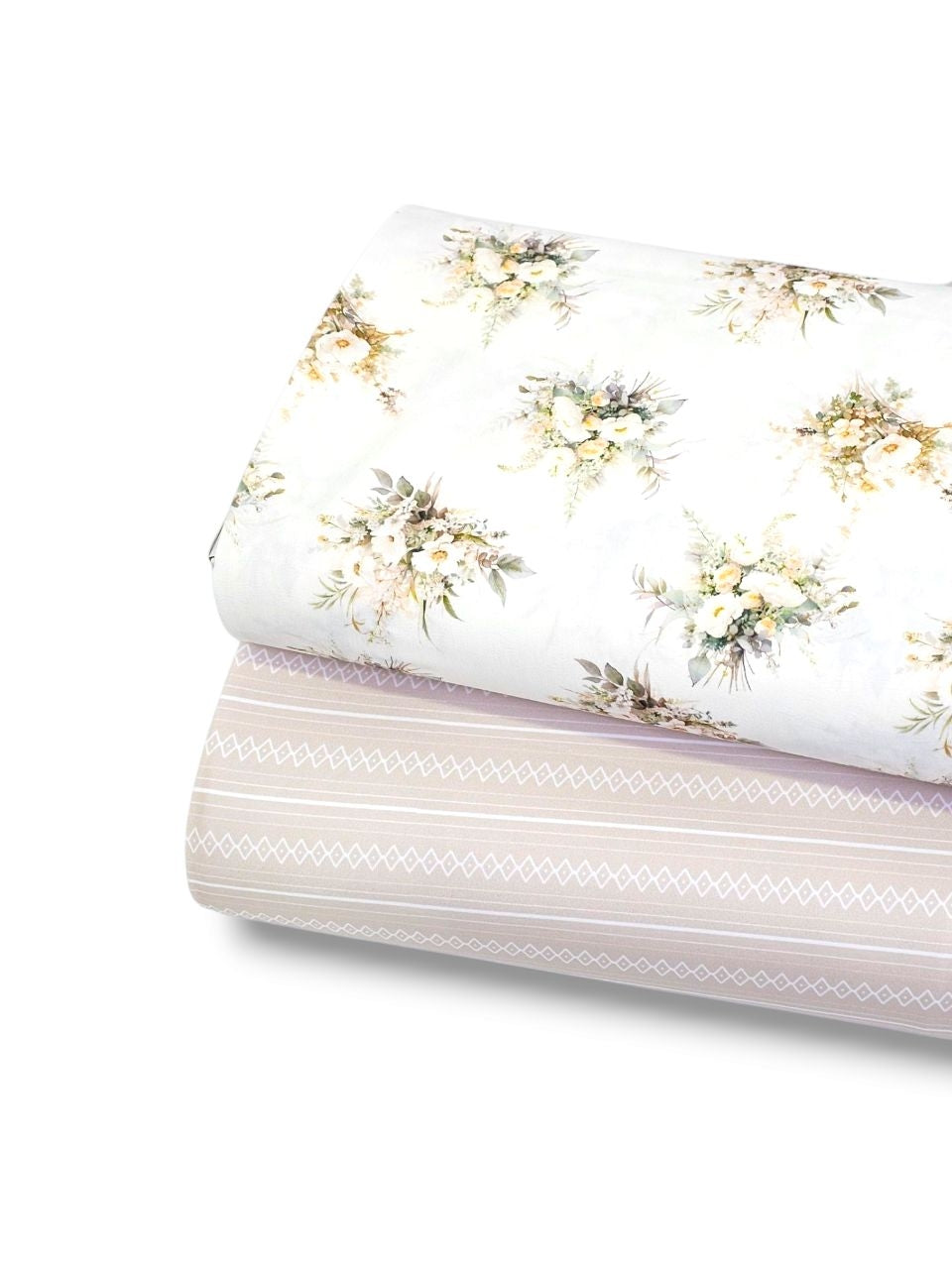 Skye DTY Minimal Geometric Stripe Beige