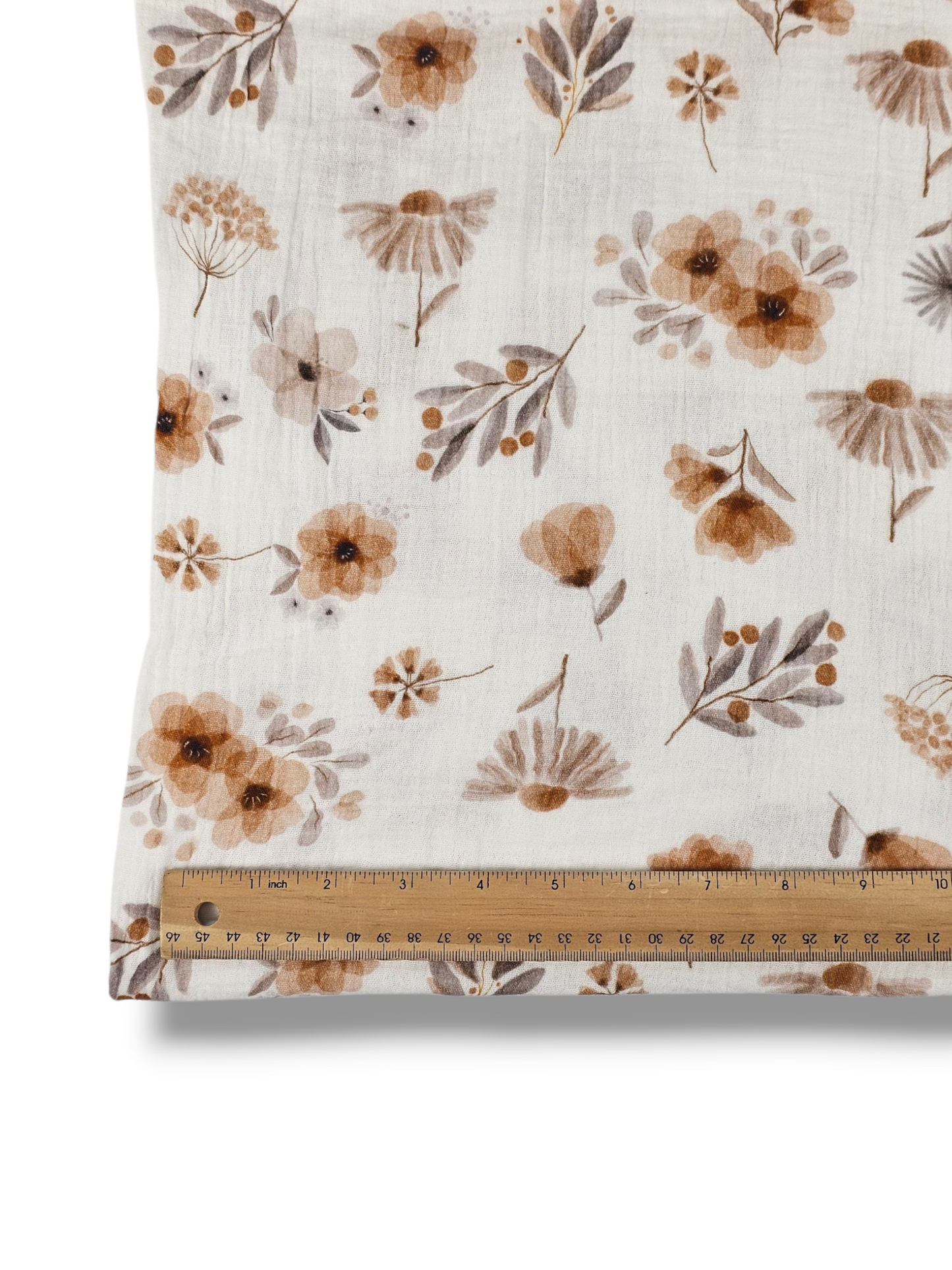 * Unique Design * Cotton Muslin Watercolor Spice