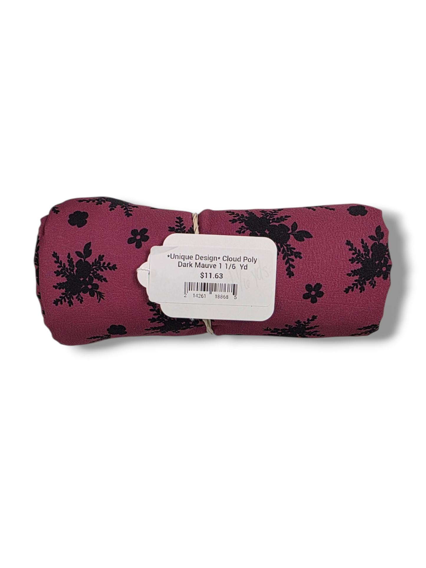 *Unique Design* Cloud Poly Dark Mauve 1 1/6 Yd