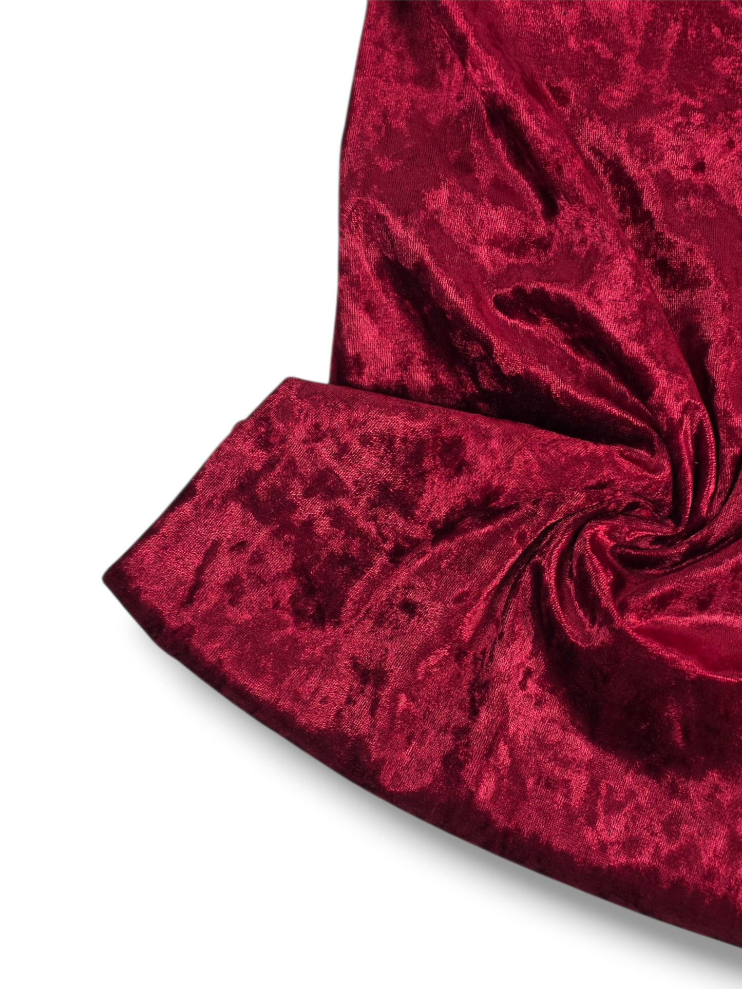 Crushed Velvet Burgundy