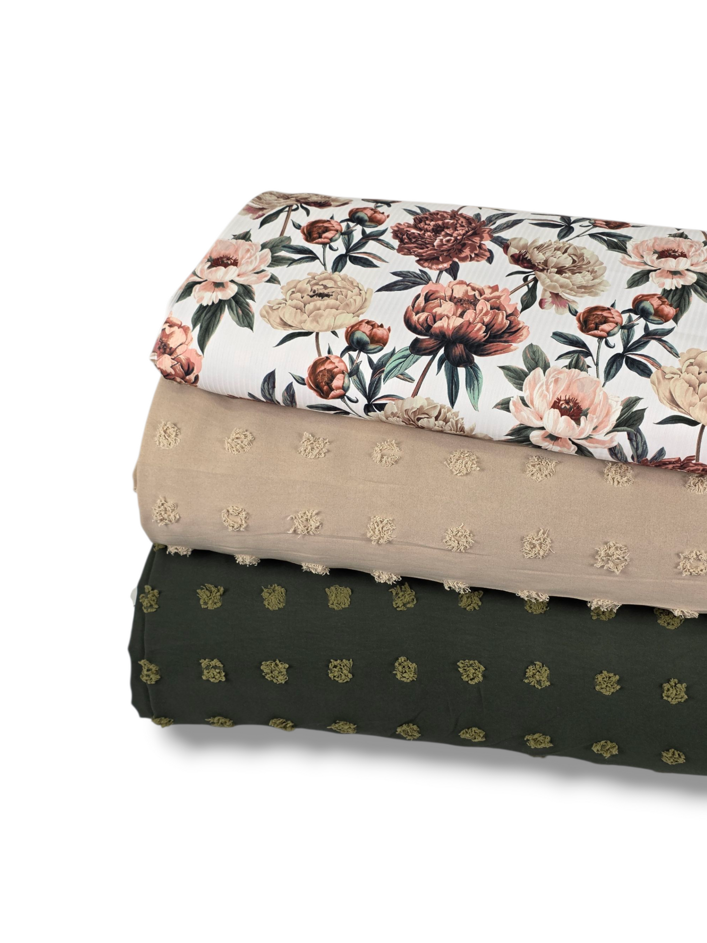 Penny Size Poly Swiss Dot Olive