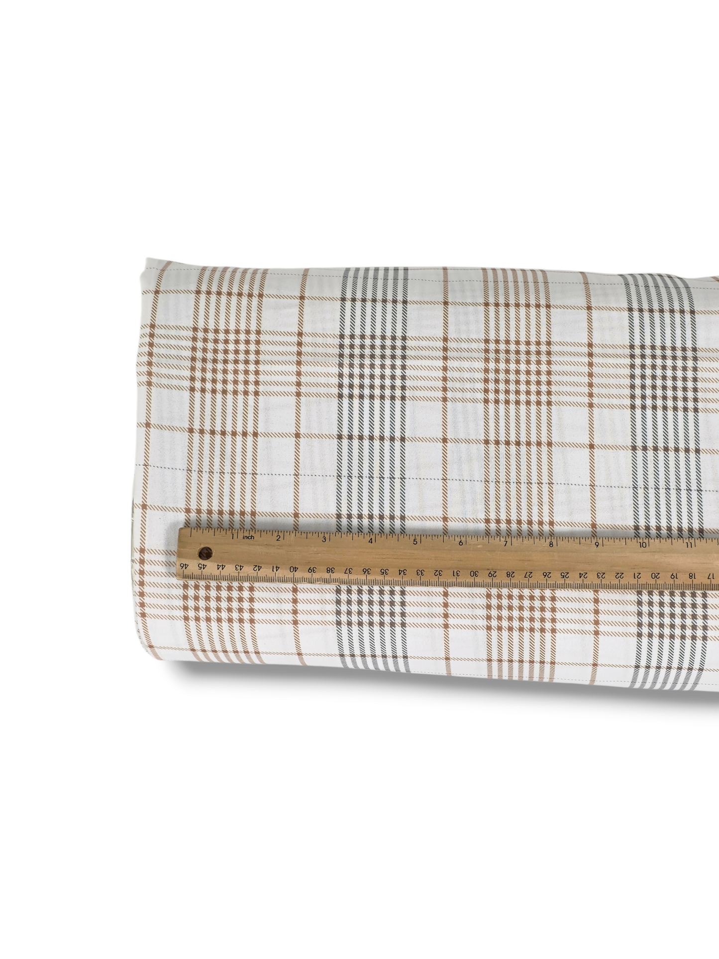 *Unique Design* Poly Breeze Modern Plaid White