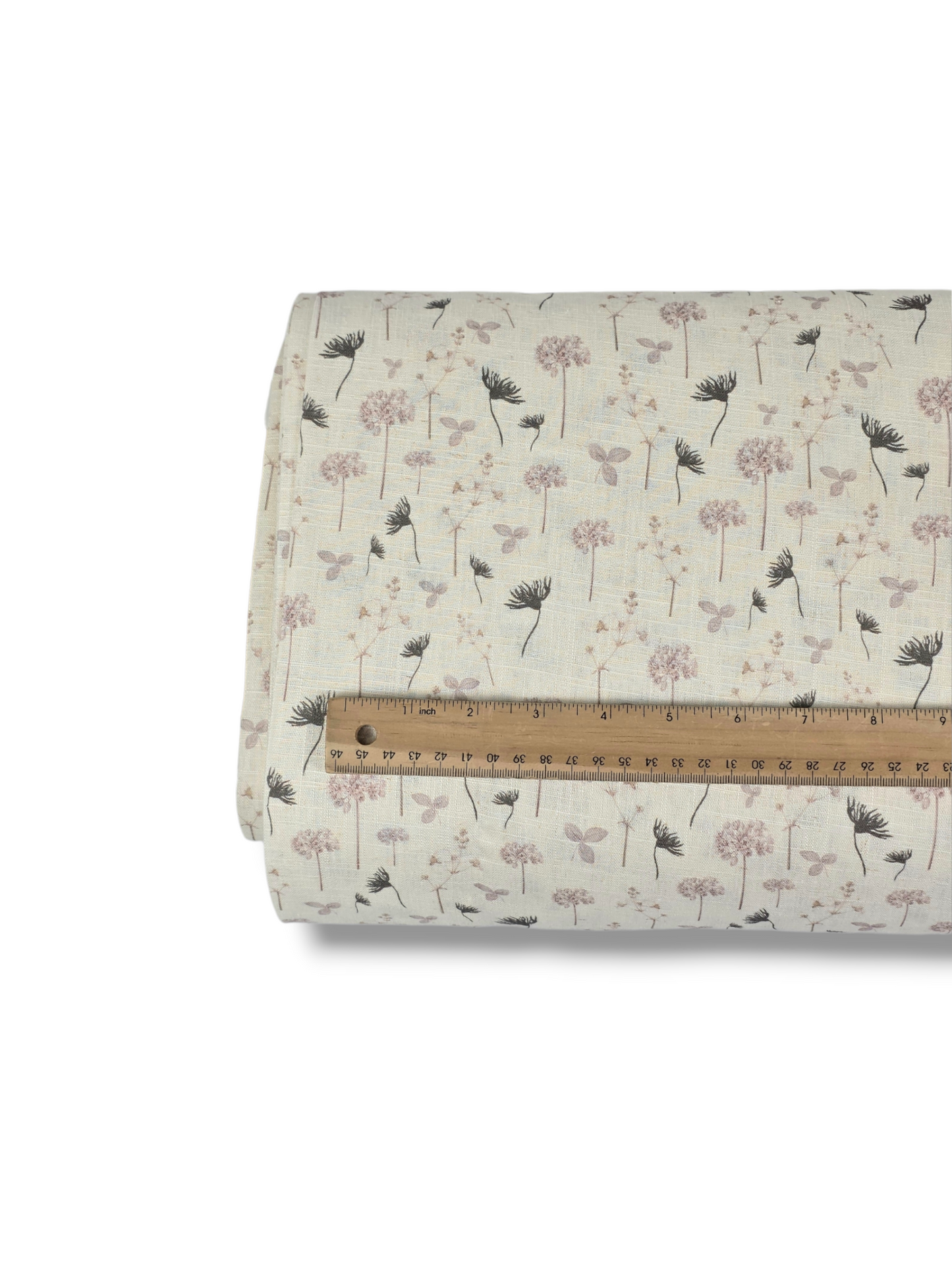 *Unique Design* Linen Dreamy Flourish White