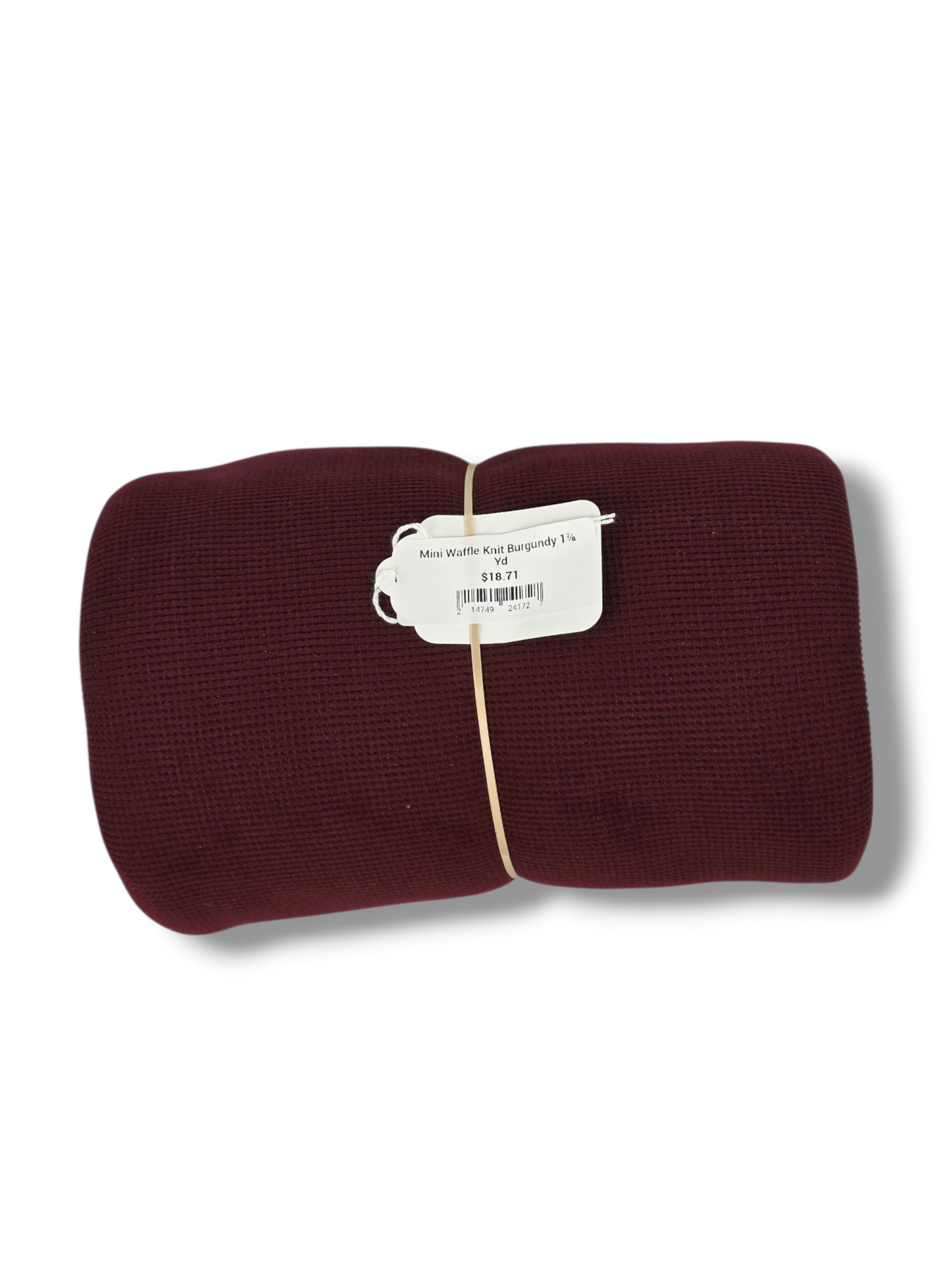 Mini Waffle Knit Burgundy 1⅞ Yd