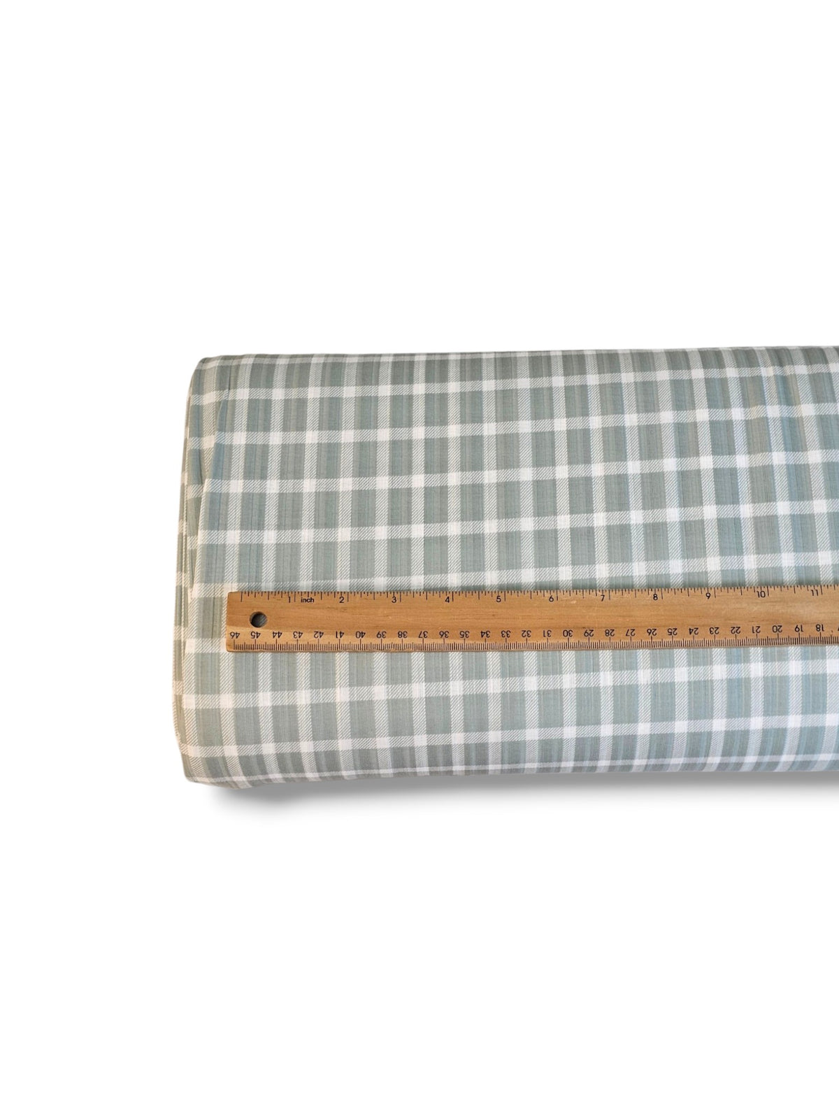 *Unique Design* Cotton Feel Ribbed Knit White Plaid Jade