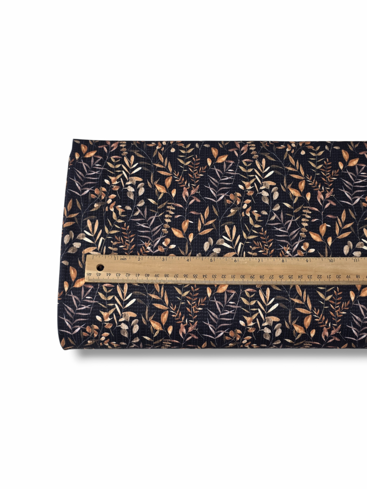 * Unique Design * Pointelle Painters Autumn Leaves Black