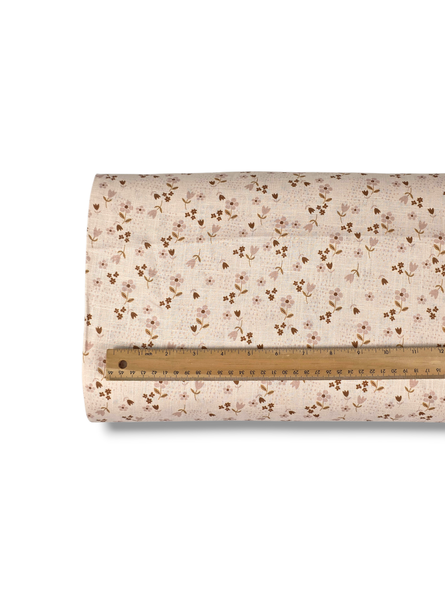 * Unique Design * Linen Dotted Posies Cream