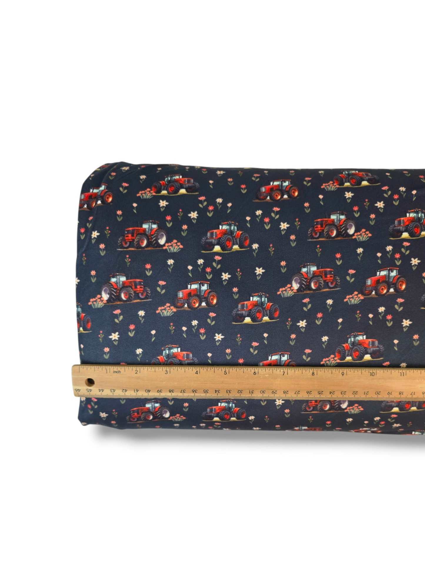 *Unique Design* Double Brushed Poly Tractor Meadow Red