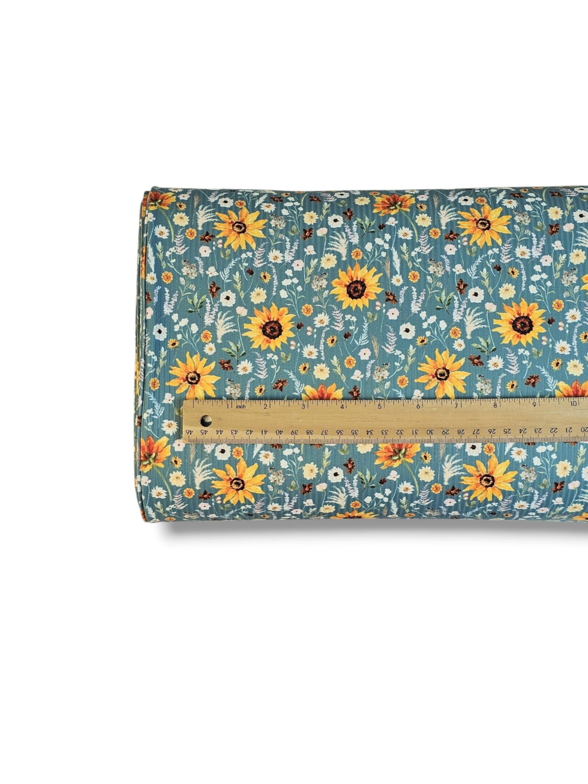 *Unique Design* Willow Ribbed Knit Autumn Sunflower Aqua