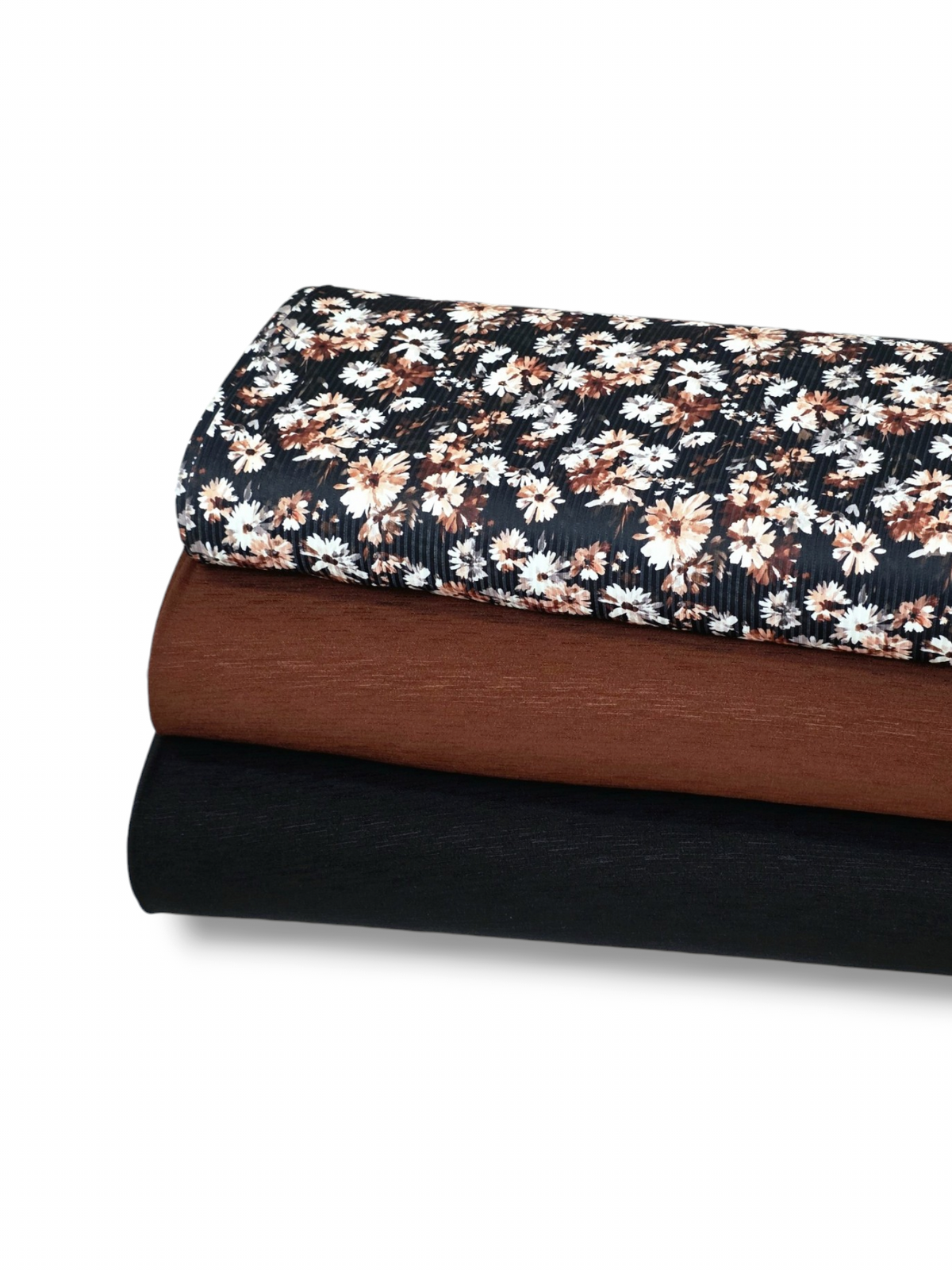 Poly Linen Look Solid Rust