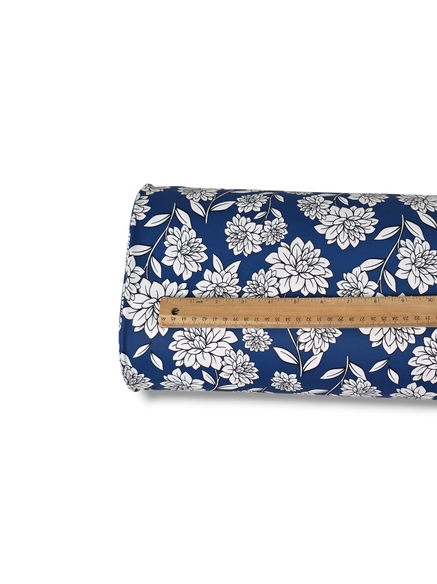 *Unique Design* Tricot Knit Classic Indigo Garden