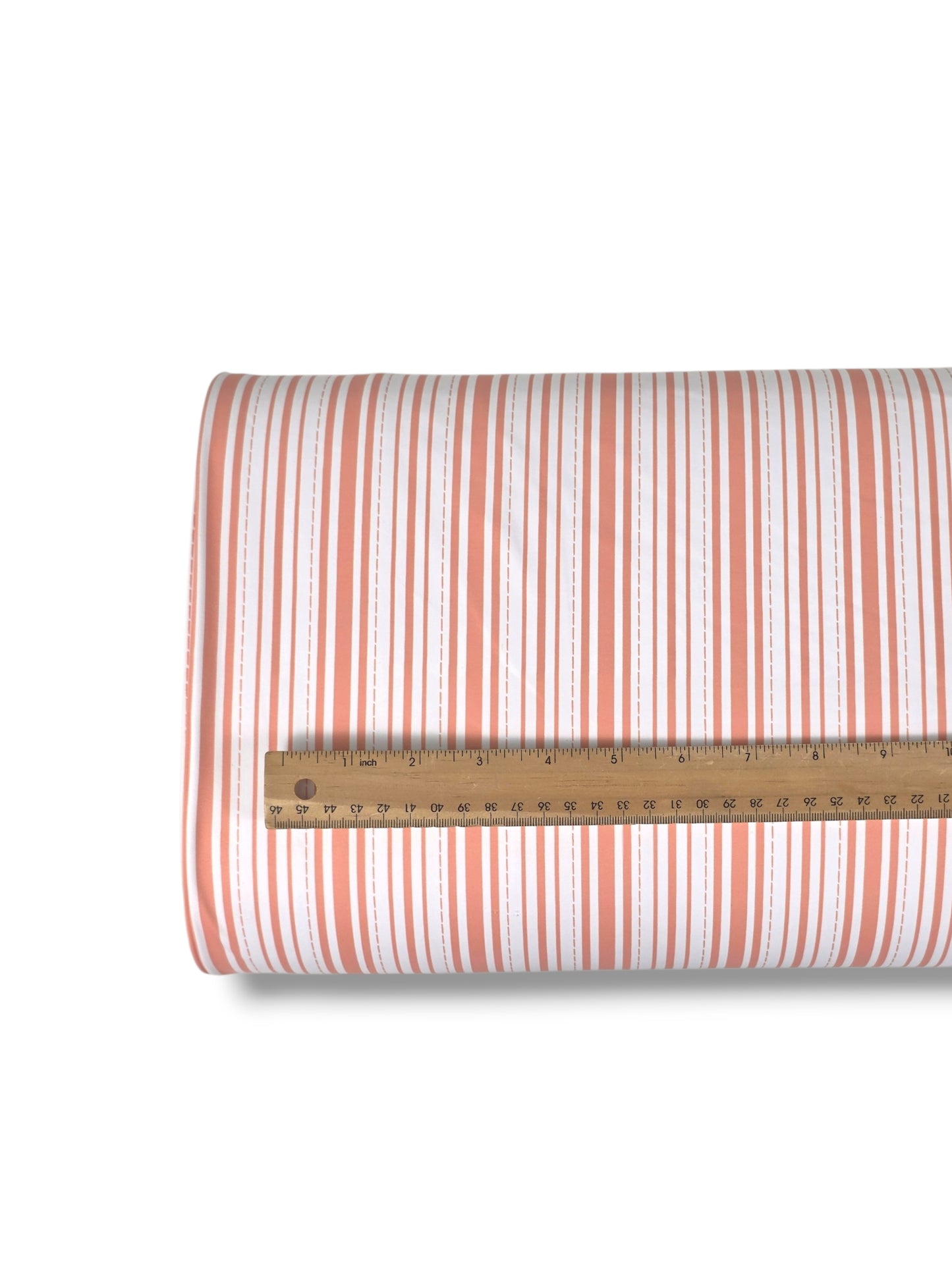 *Unique Design* Tricot Knit Coastal Stripe Peach