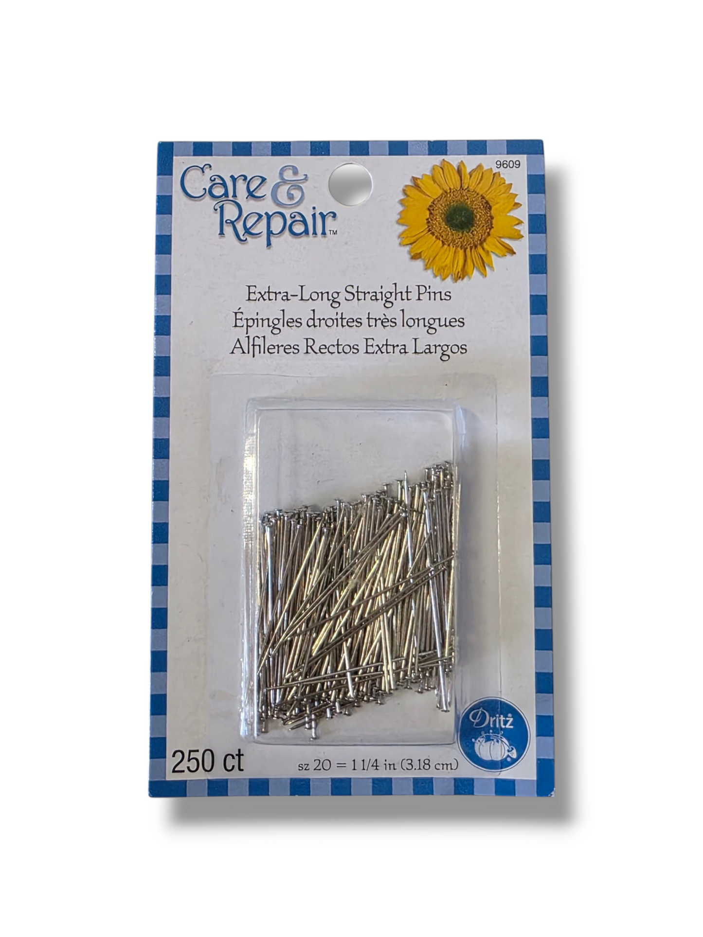 Extra- Long Straight Pins 250 ct.