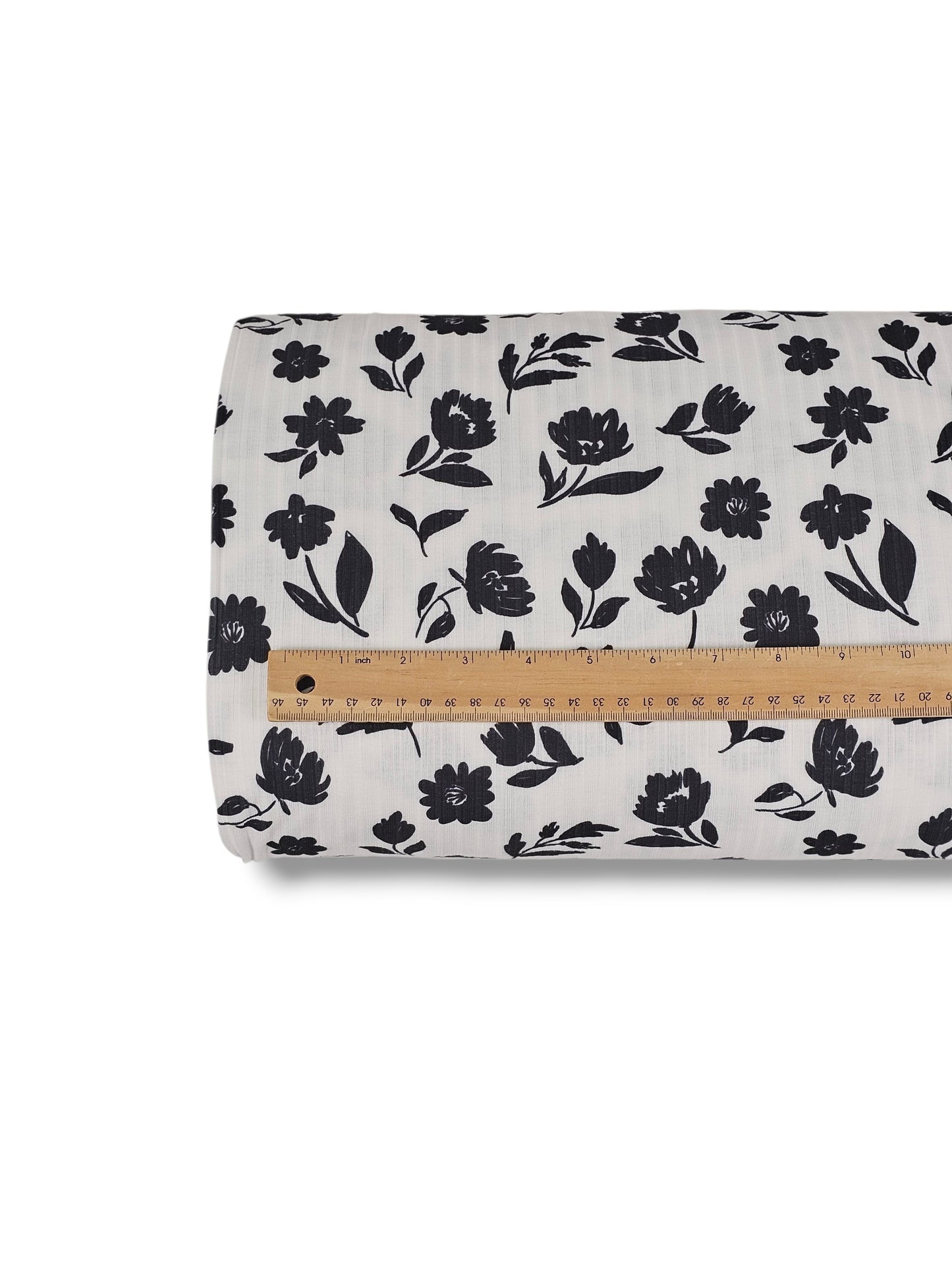 * Unique Design * Ribbed Knit Cotton Feel Painted Blossoms