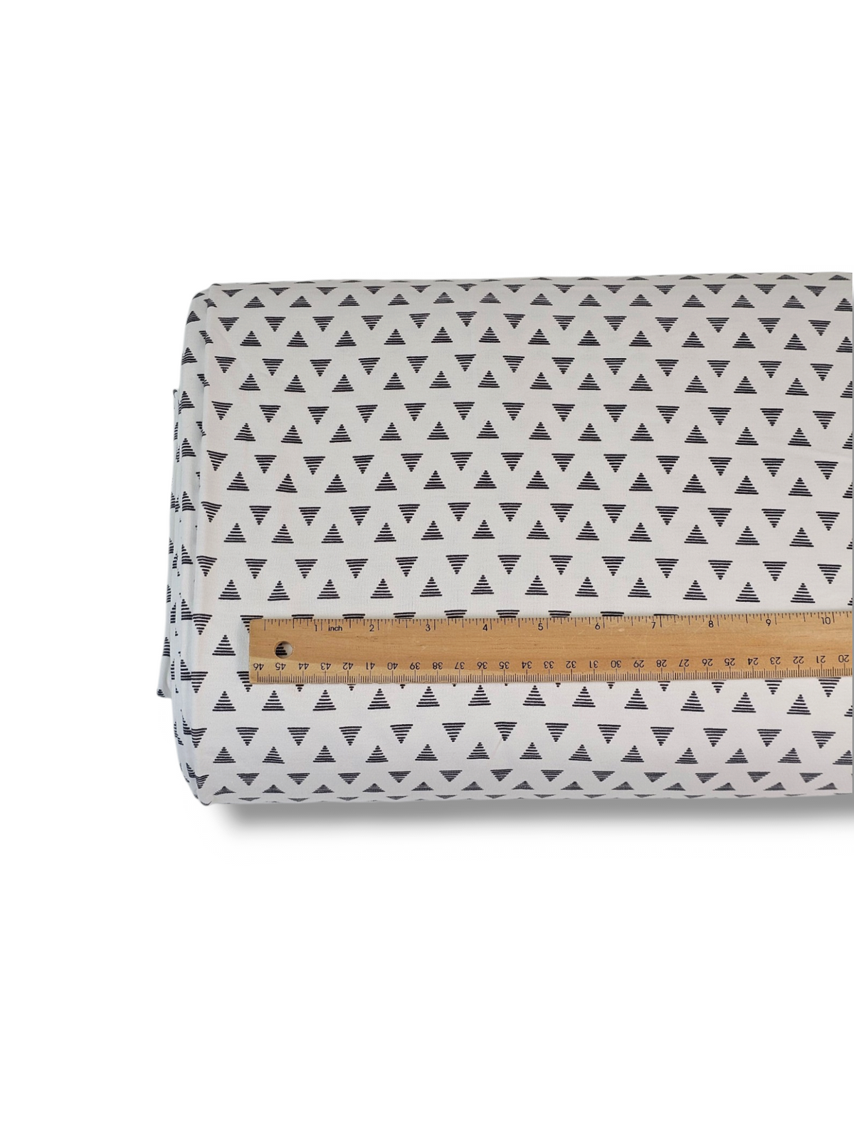 * Unique Design * Cotton Knit Modern Triangle White