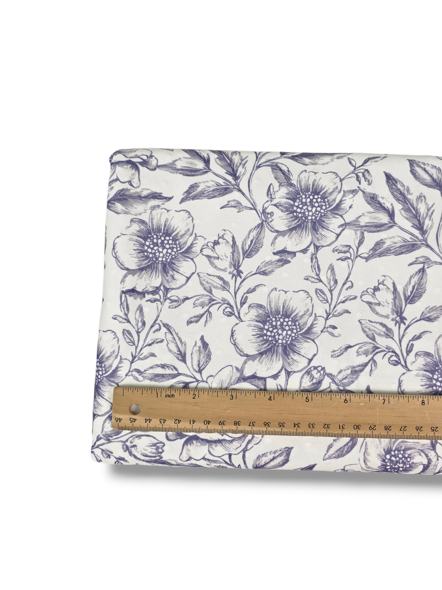 Swiss Dot Knit Timeless Toile Blue