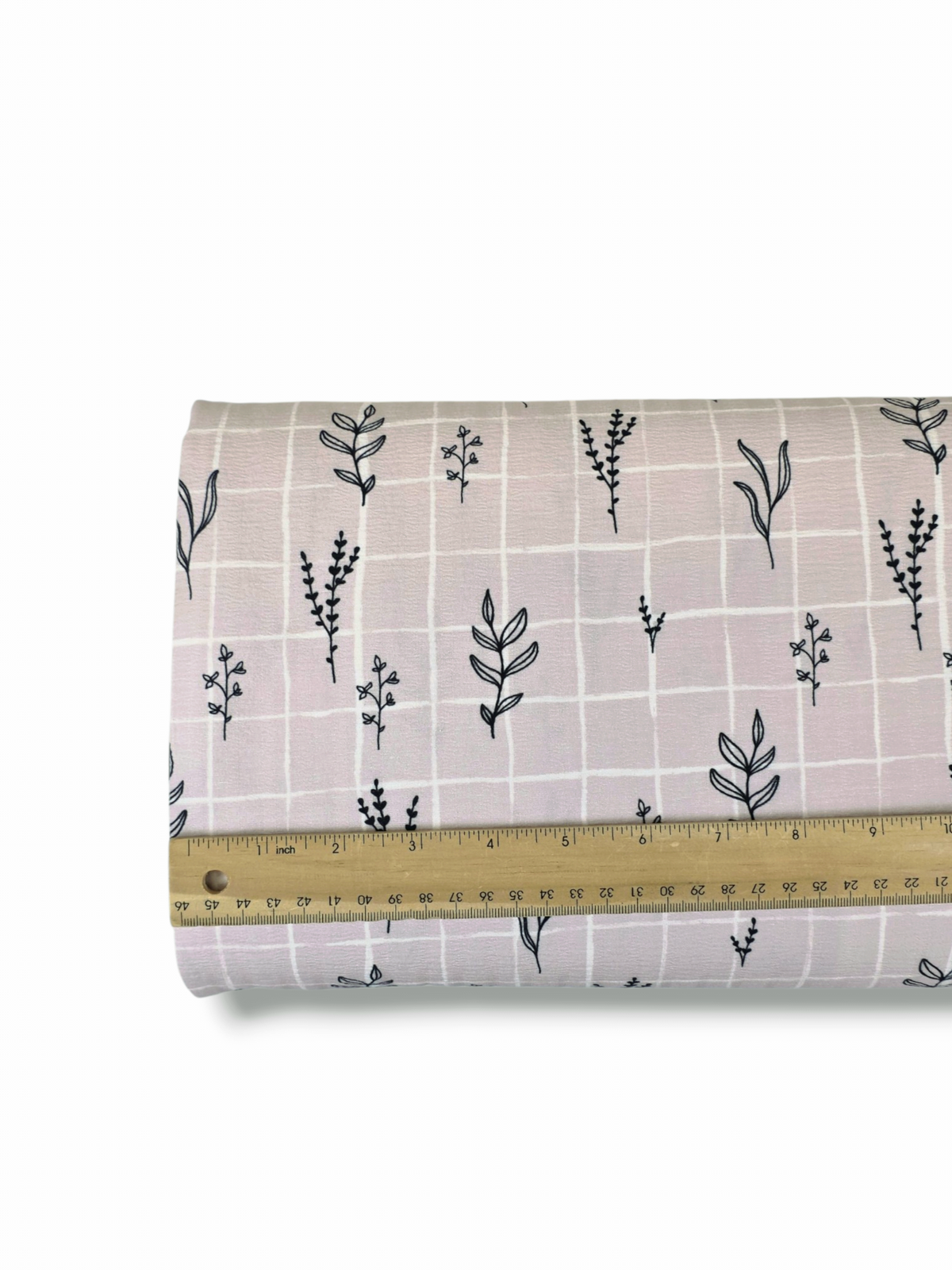 * Unique Design * Crinkled Crepe Modern Stem Grid Lavender