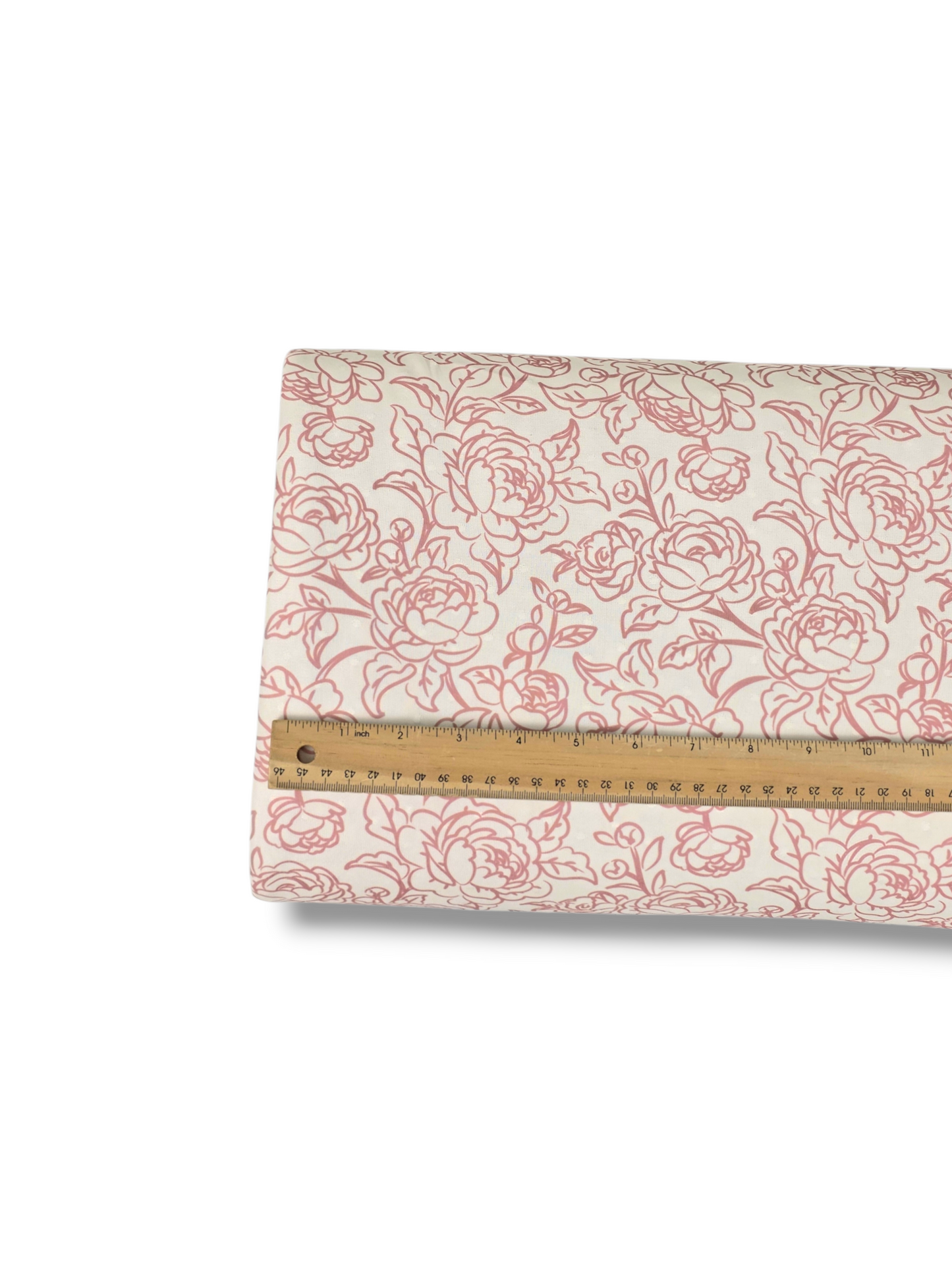 * Unique Design * Swiss Dot Knit Whispering Blooms Vintage Pink