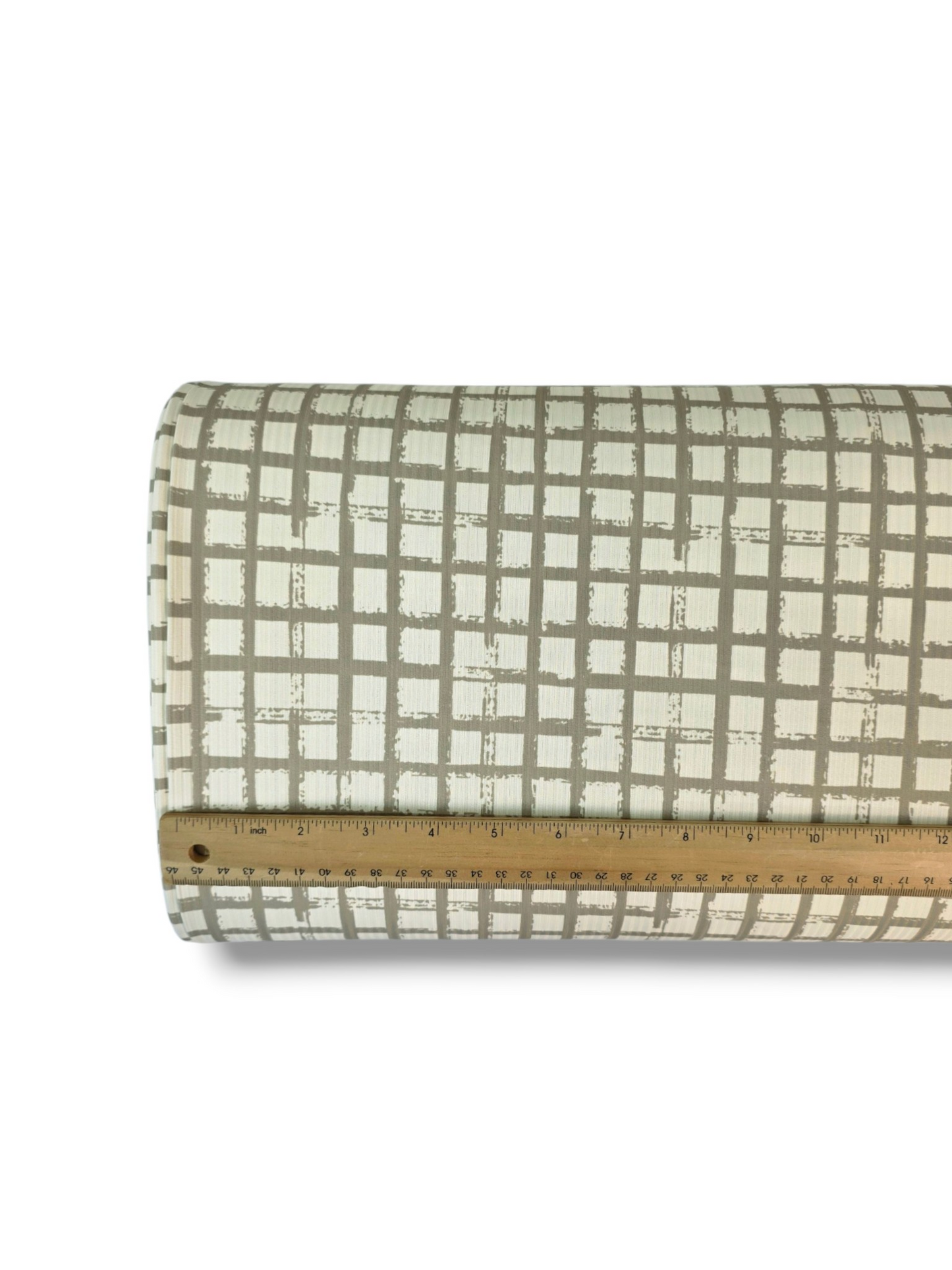 * Unique Design * Willow Ribbed Knit Brushed Checks Sandstone