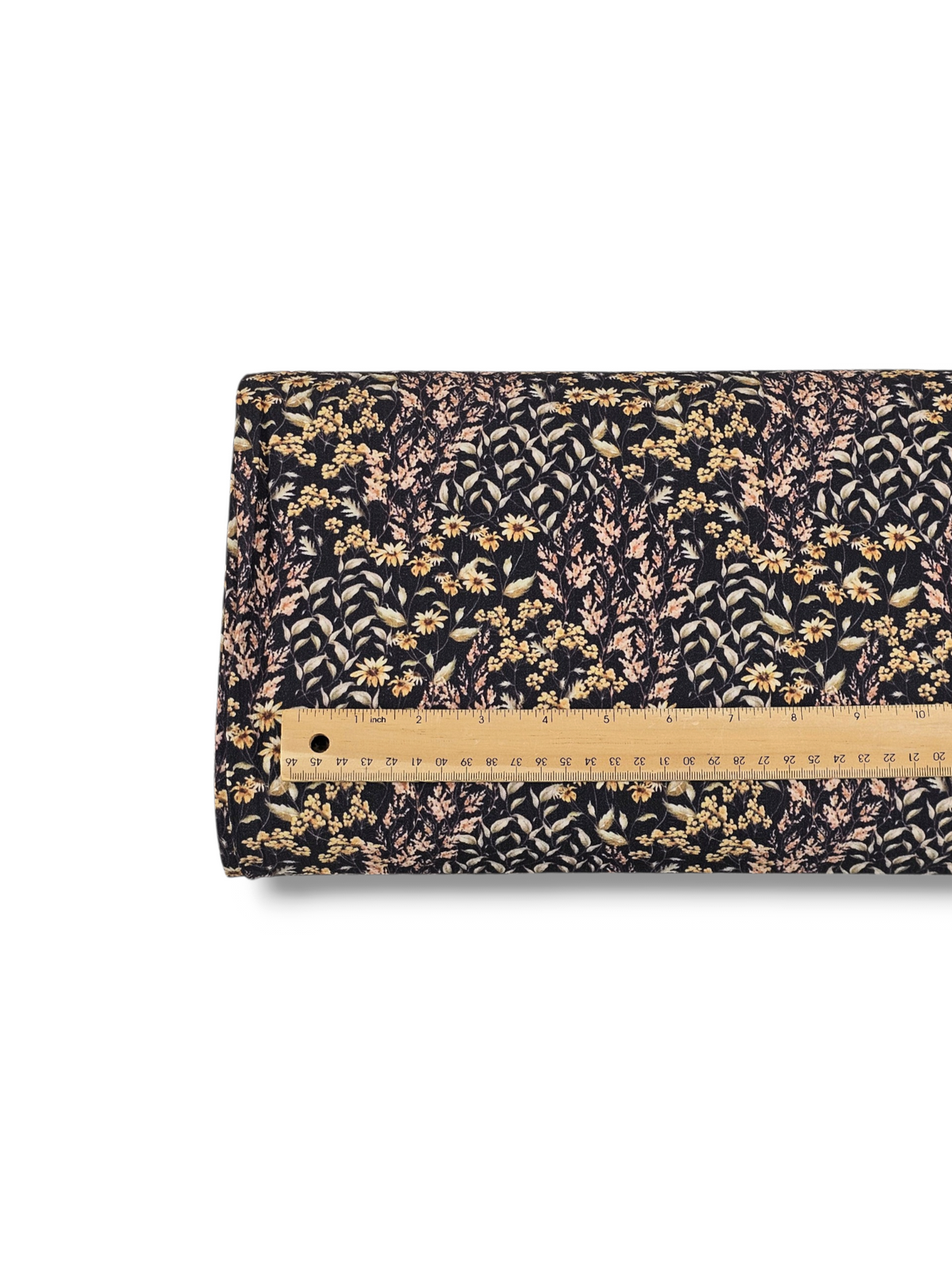 Poly Crepe Wheatfield Whimsy Black