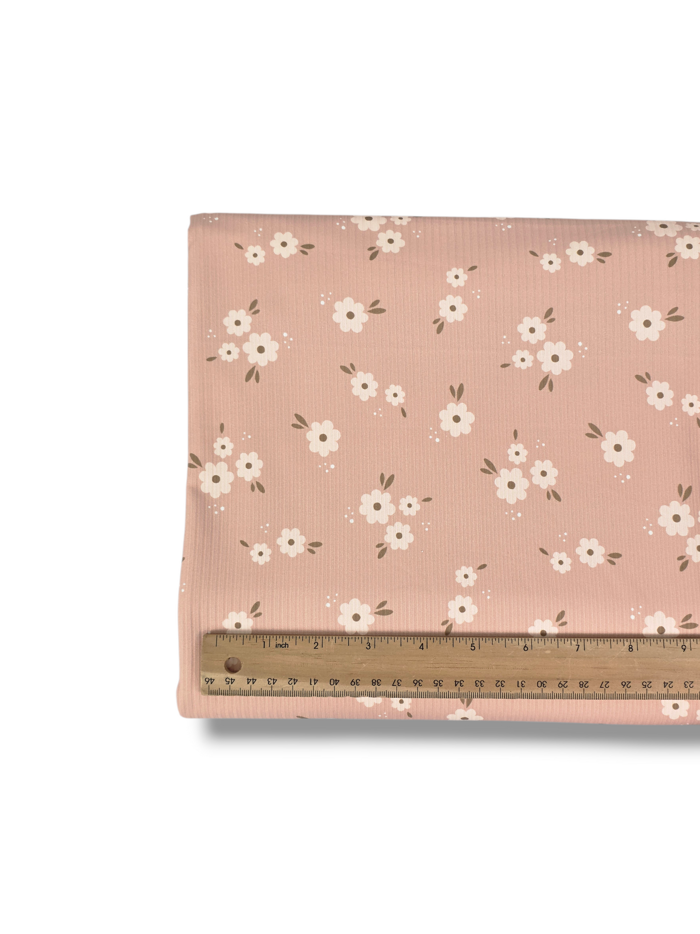 Reign Rib Knit Scattered Charm Antique Pink