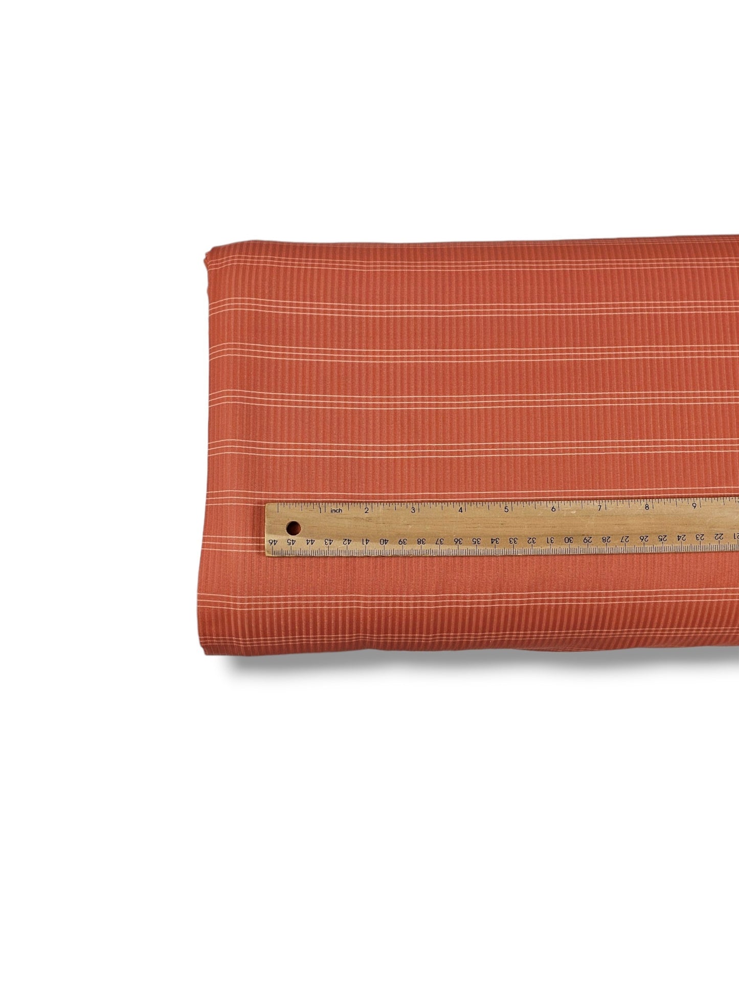 * Unique Design * Willow Ribbed Knit Heritage Stripe Rust