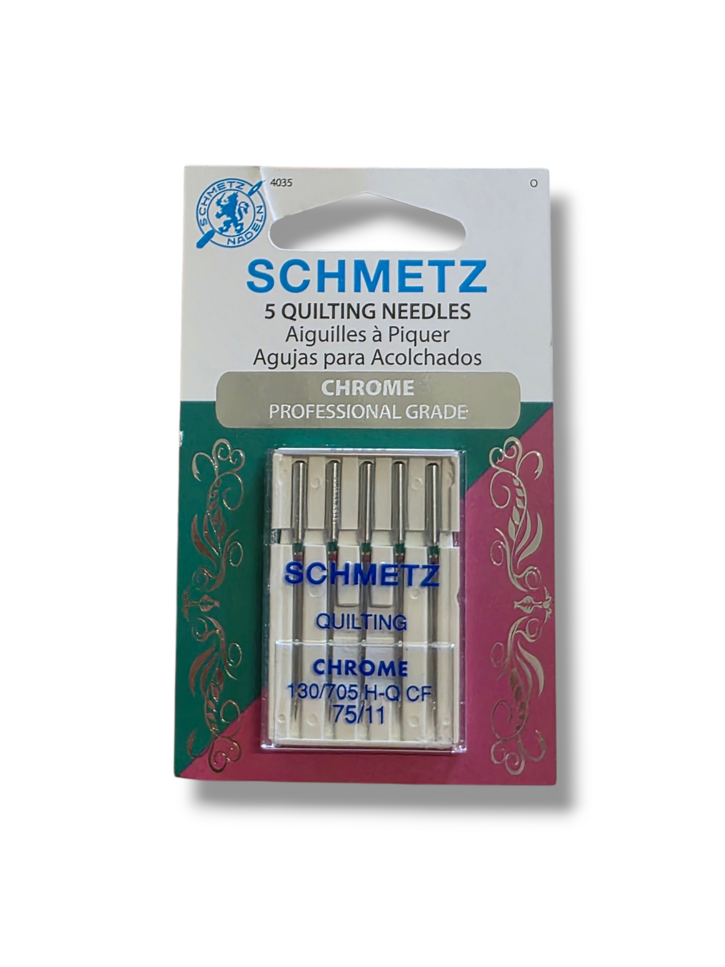 Schmetz Chrome Machine Quilting Needles