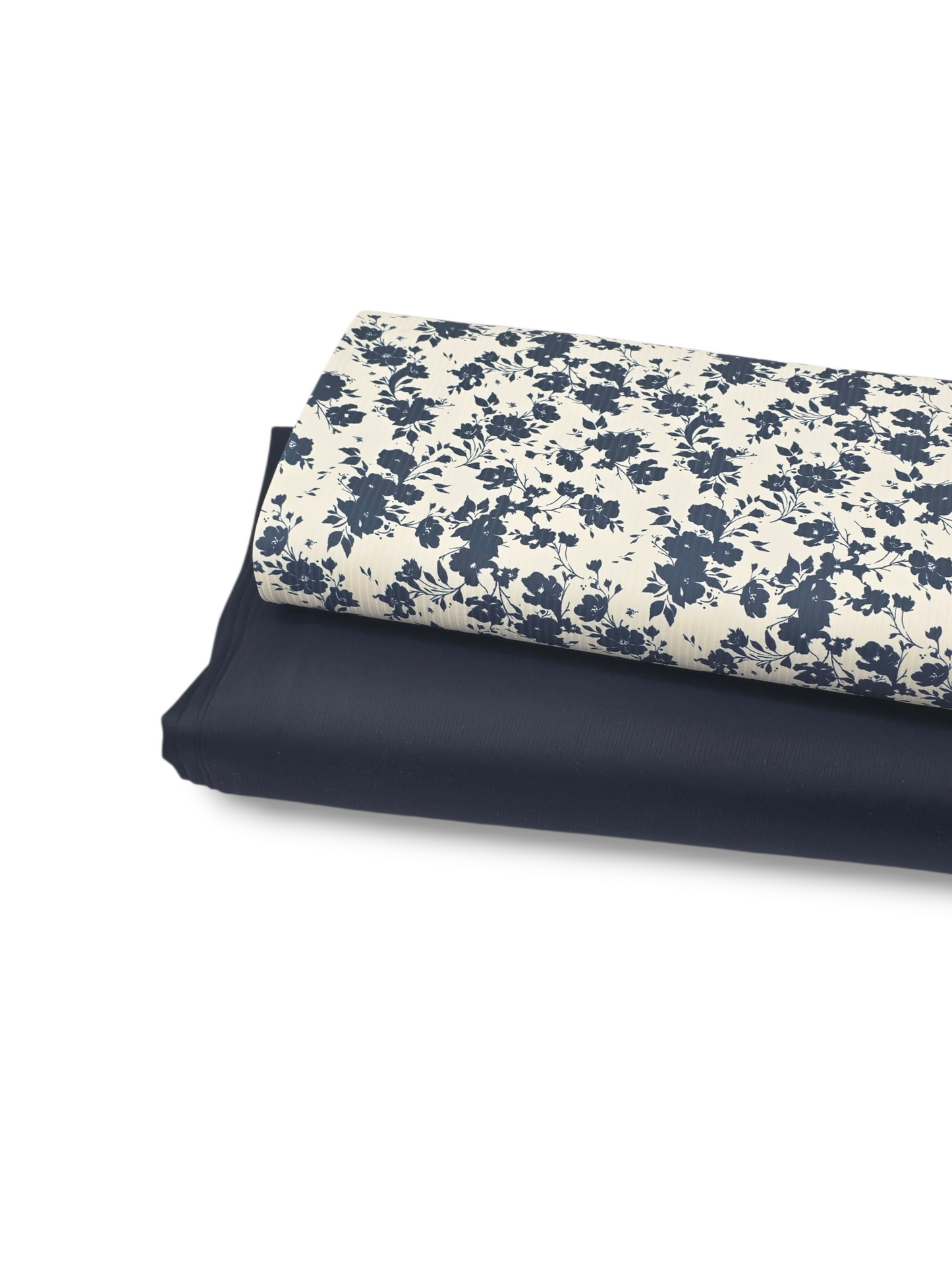 Crinkle Stretch Satin Navy