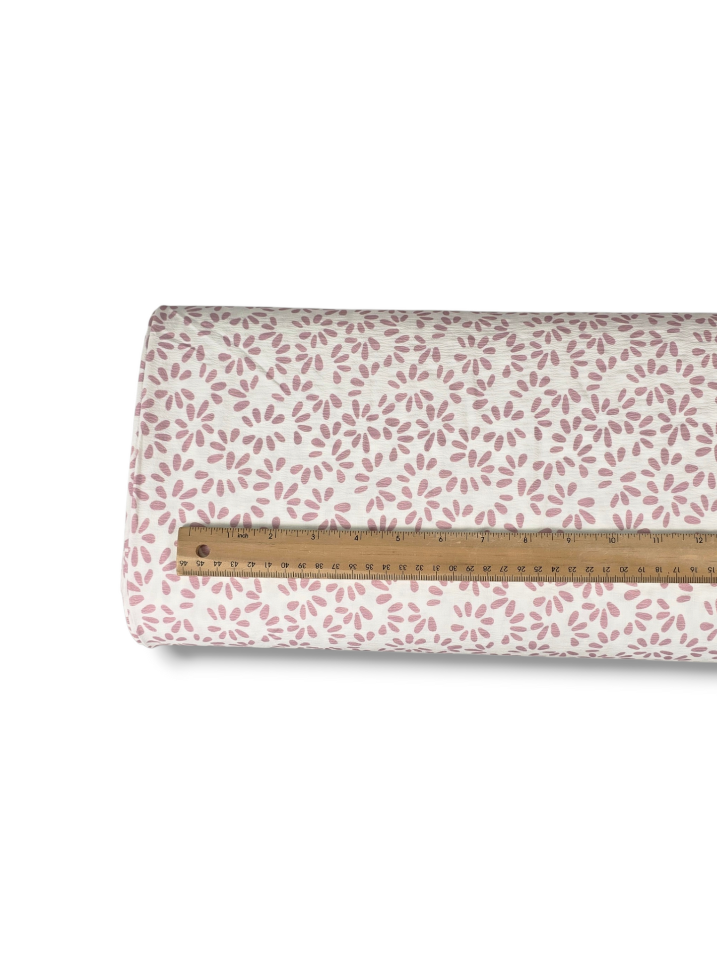 *Unique Design* Crinkled Crepe White Scatter Mauve