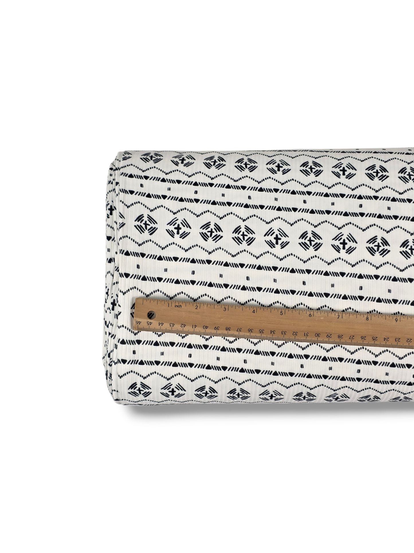 *Unique Design* Willow Ribbed Knit Desert Aztec White