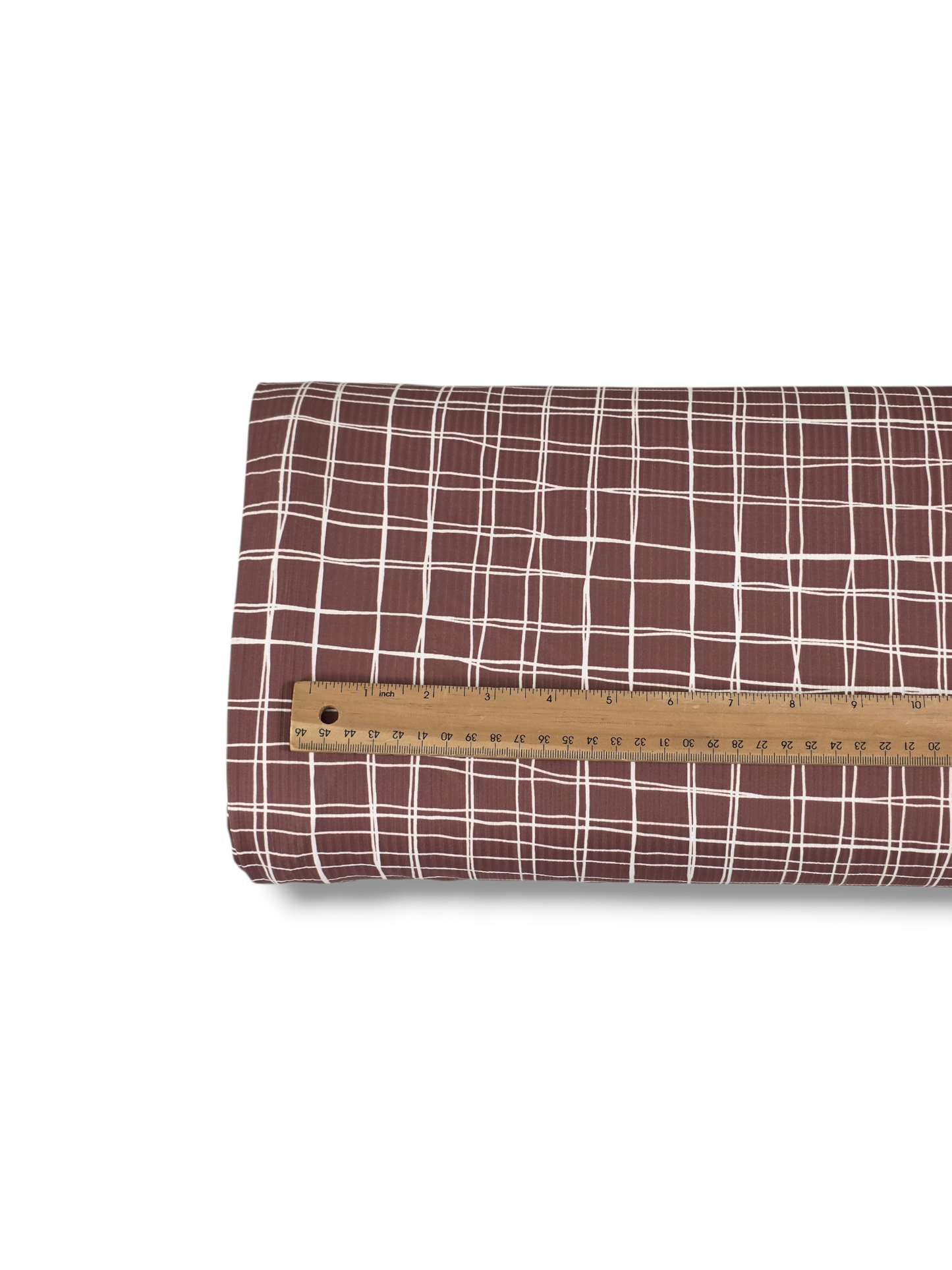 *Unique Design* Willow Ribbed Knit Cozy Plaid Taupe