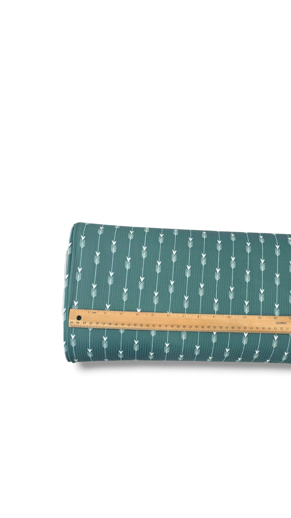 *Unique Design* Willow Ribbed Knit Sketched Arrows Teal