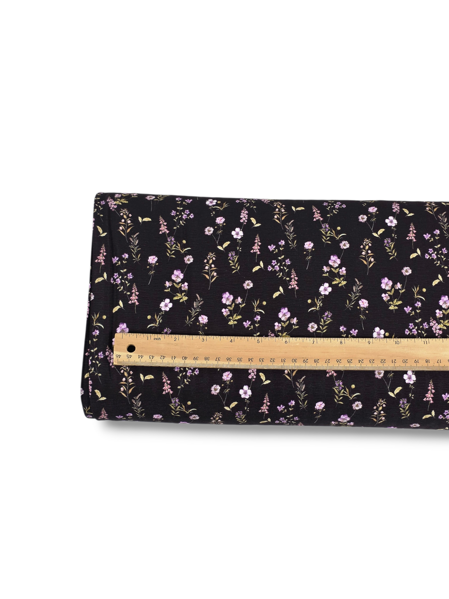 *Unique Design* Crinkled Crepe Lavender Dusk Black