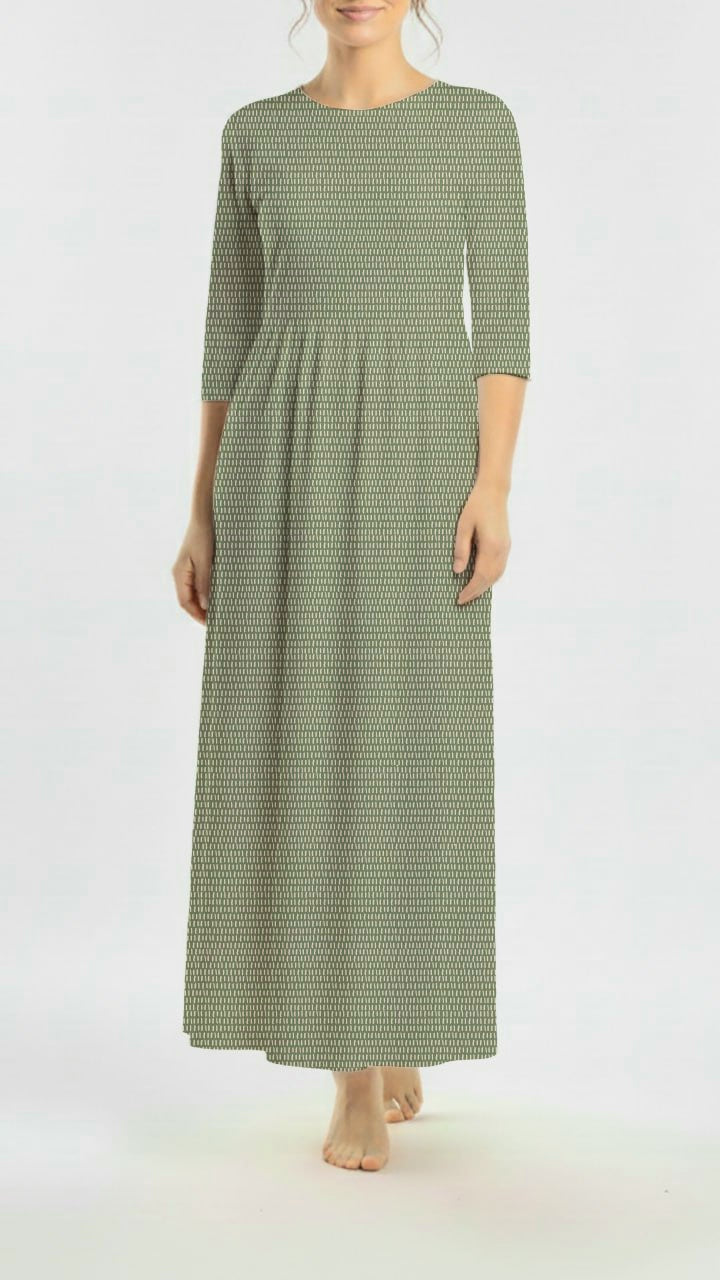 *Unique Design* Cotton Feel Ribbed Knit Desert Stitch Olive