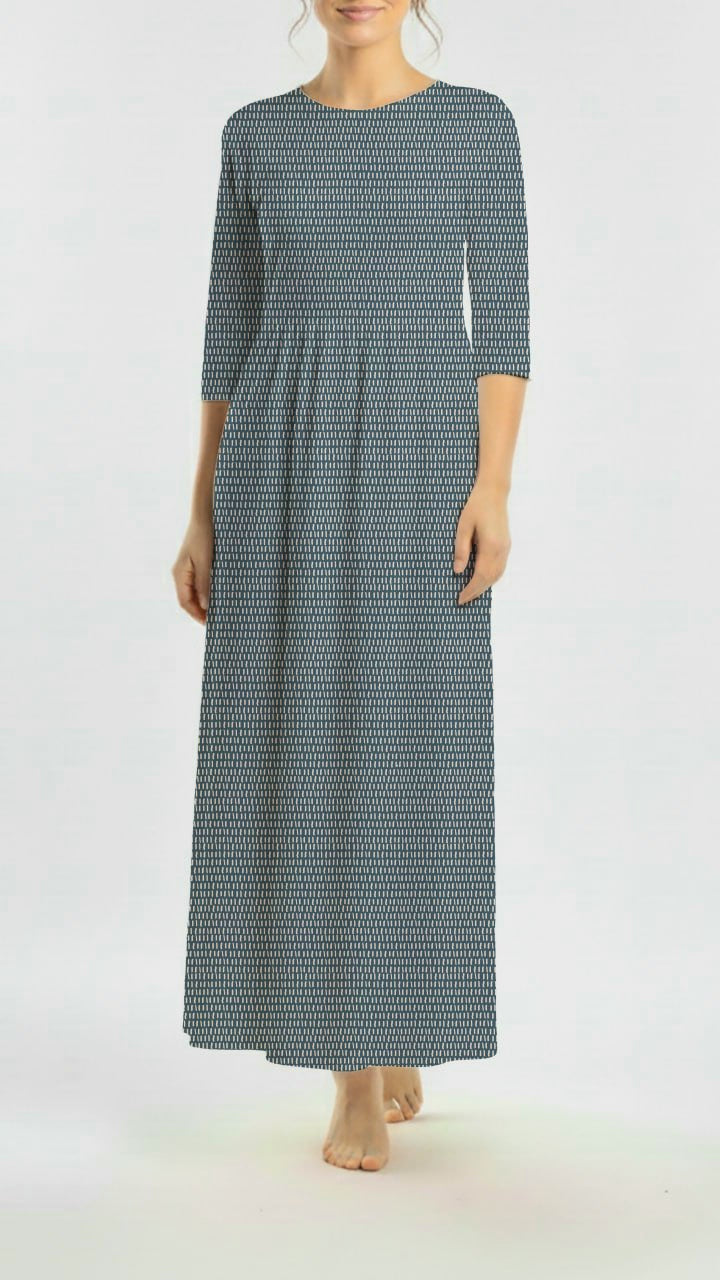 *Unique Design* Willow Ribbed Knit Desert Stitch Blue